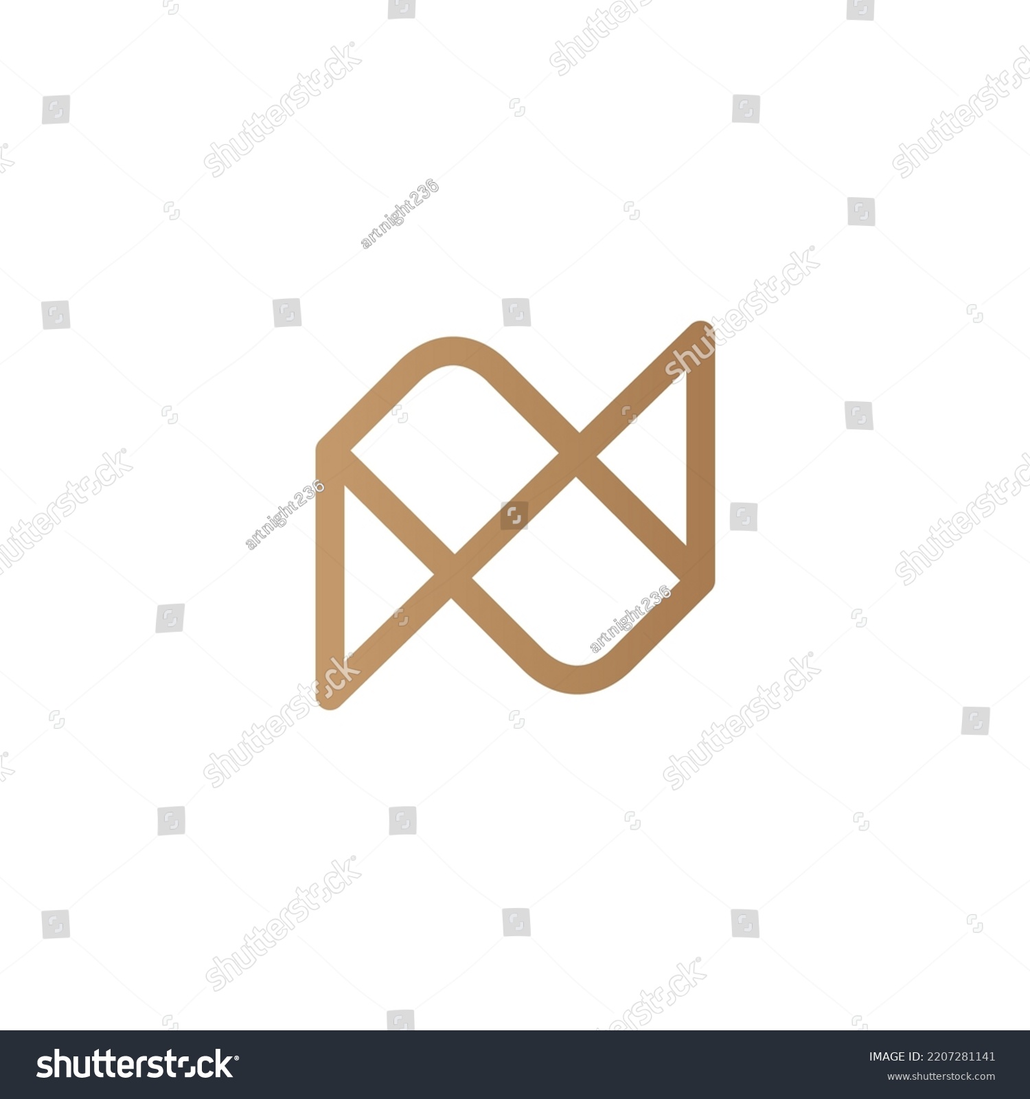 Graphic Designer Wm Icon Logo Illustration Stock Vector (Royalty Free