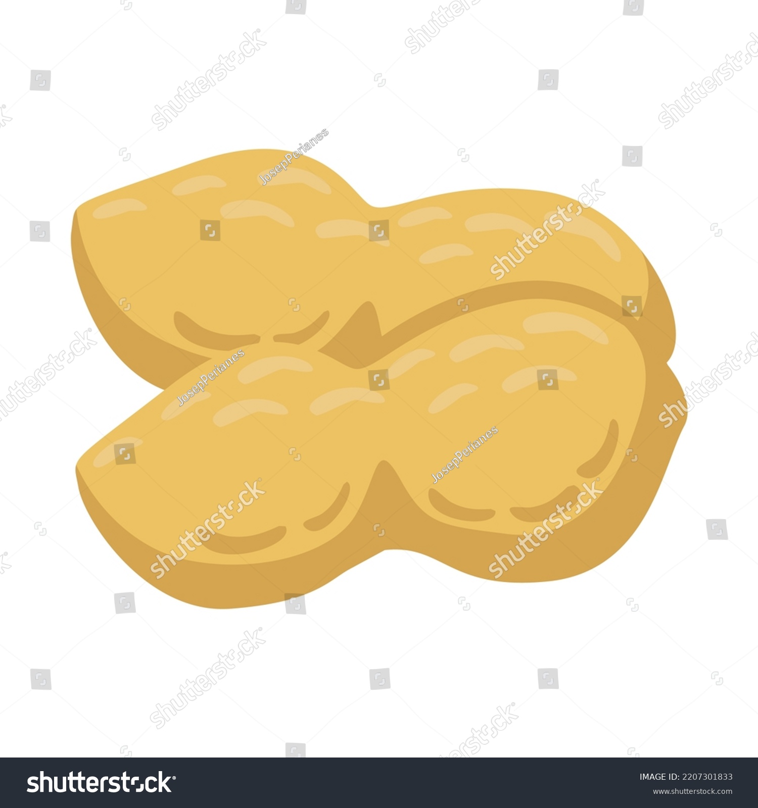 Nuts Sign Emoji Icon Illustration Peanuts Stock Vector (Royalty Free