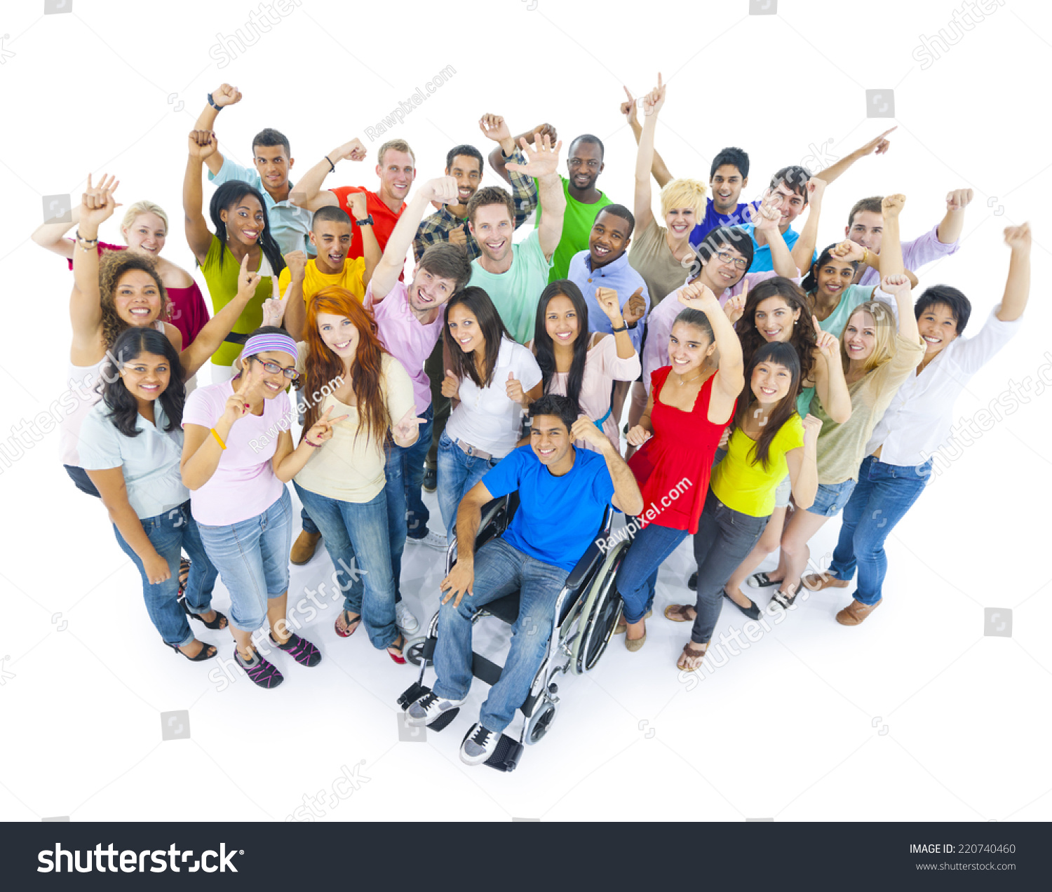 Large Group People Celebrating Stock Photo 220740460 | Shutterstock