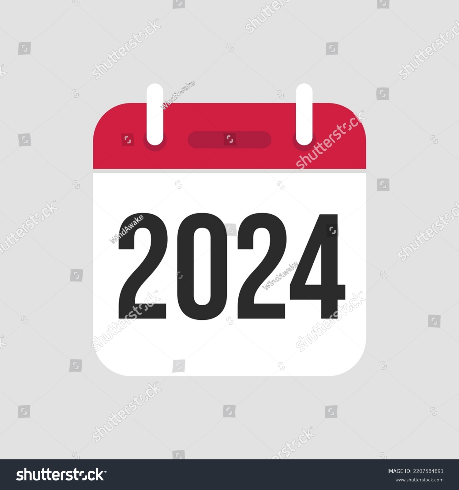 2024 Calendar Icon Symbol Vector Stock Vector (Royalty Free) 2207584891 ...