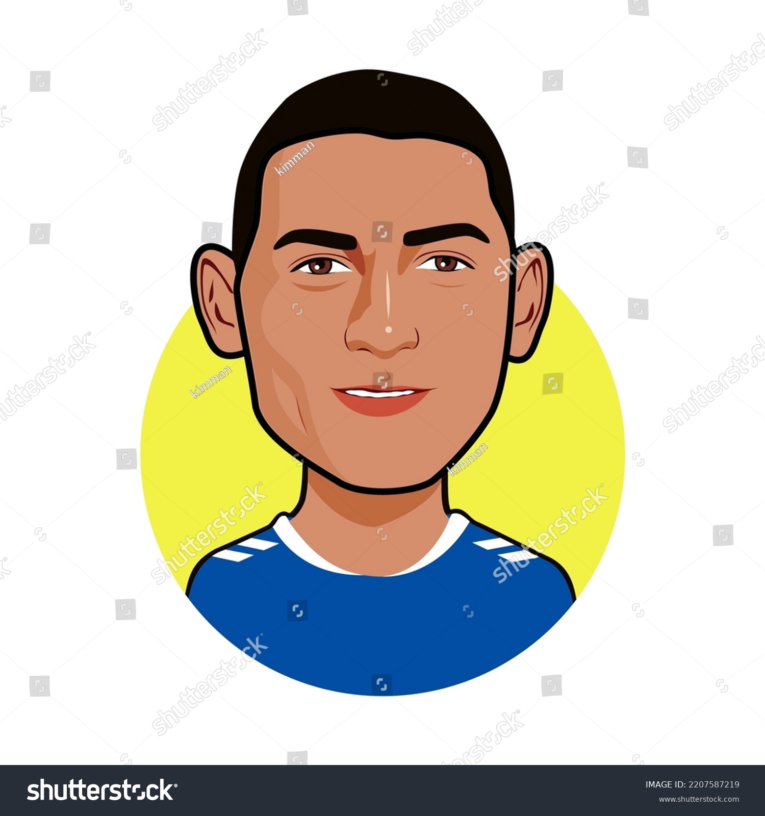 Bandung Indonesia 28 September 2022 Richarlison Stock Vector (Royalty ...