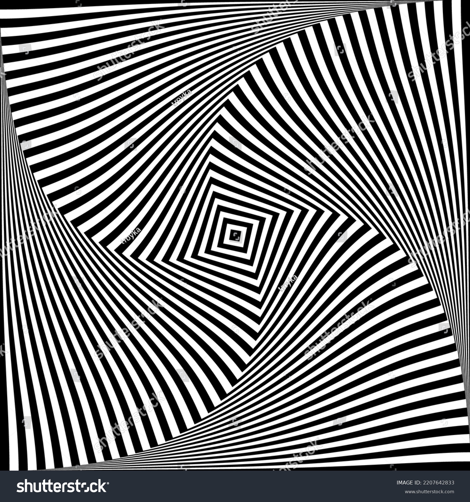 Whirl Twisting Motion Illusion Abstract Op Stock Vector (Royalty Free ...