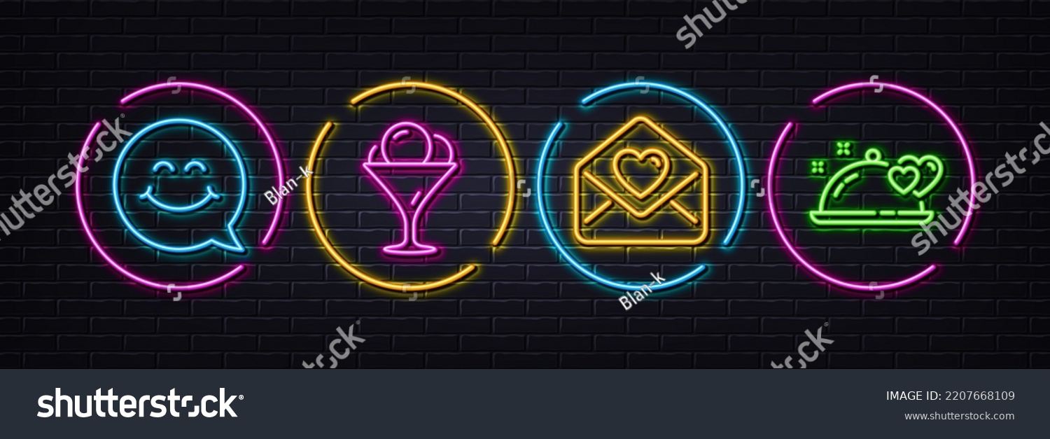 Love Letter Ice Cream Smile Face Stock Vector (Royalty Free) 2207668109 ...