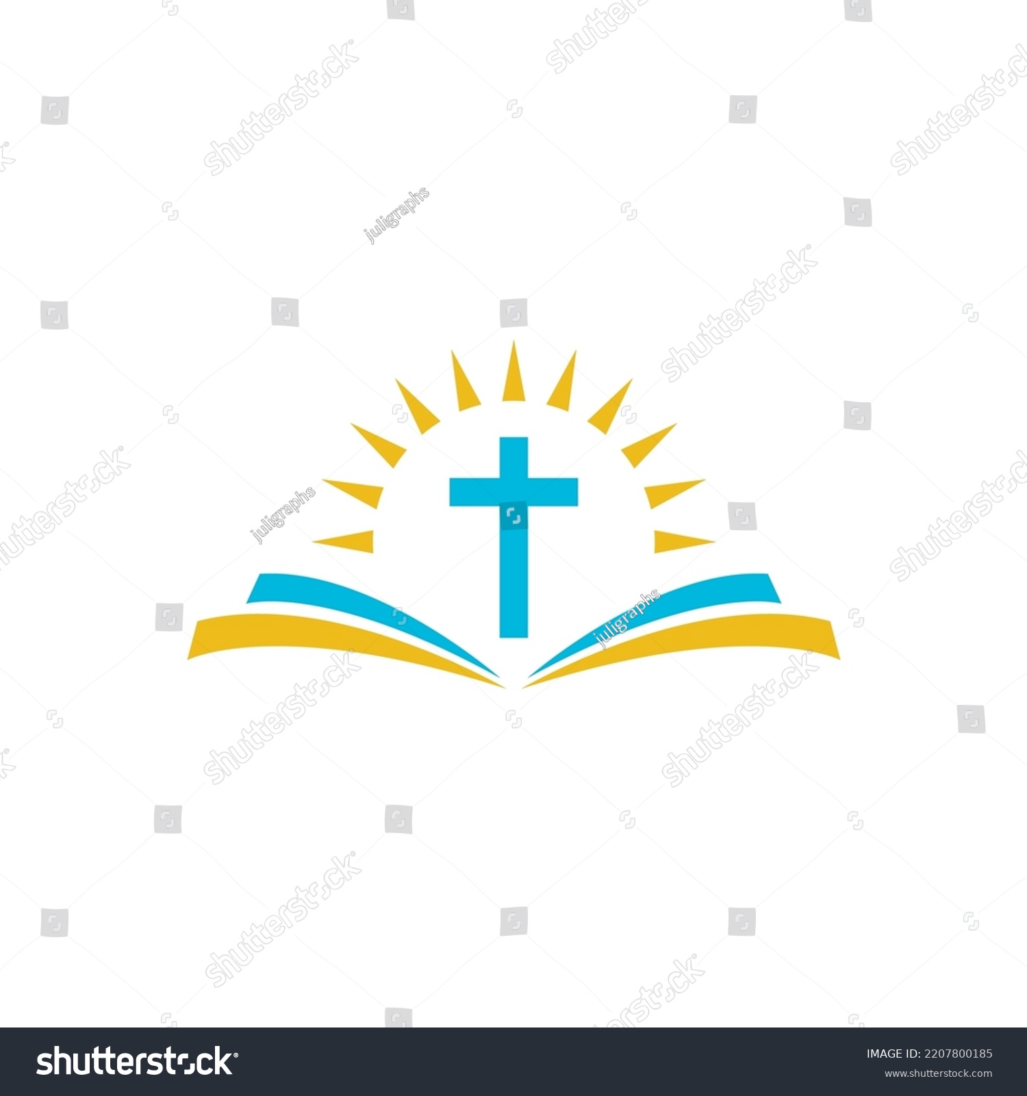 Church Logo Vector Simple Illustration Stock Vector (Royalty Free ...