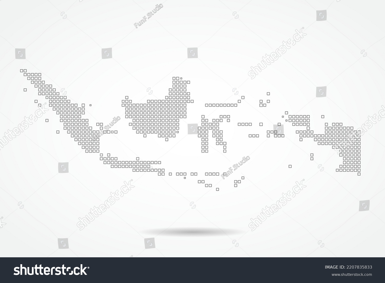 Indonesia Map World Map Vector Template Stock Vector (royalty Free 