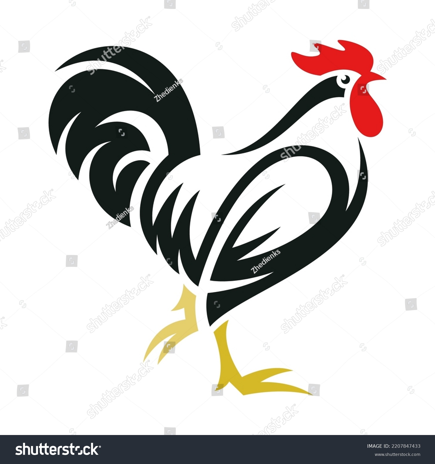 Creative Chicken Logos Vector Design Stock Vector (Royalty Free ...