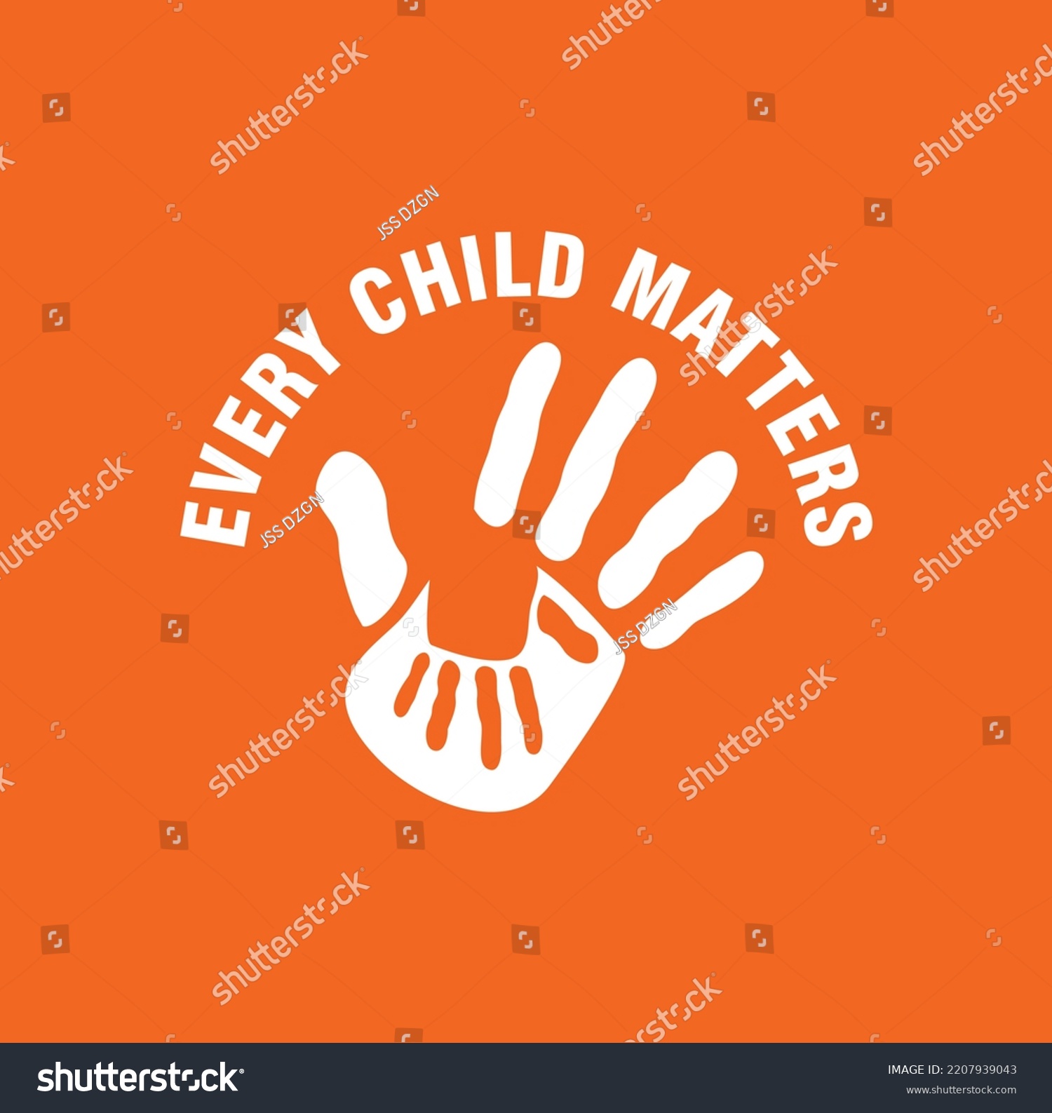 Every Child Matters Logo National Day Stock Vector (Royalty Free ...