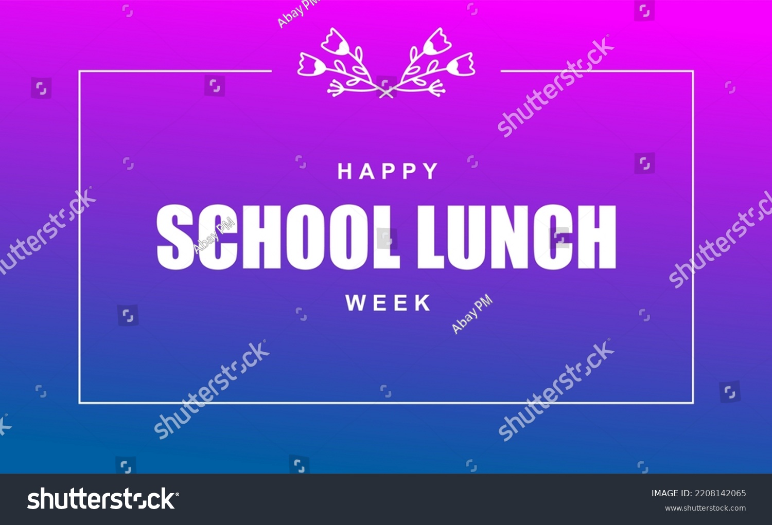 National School Lunch Week Holiday Concept Stock Vector (Royalty Free