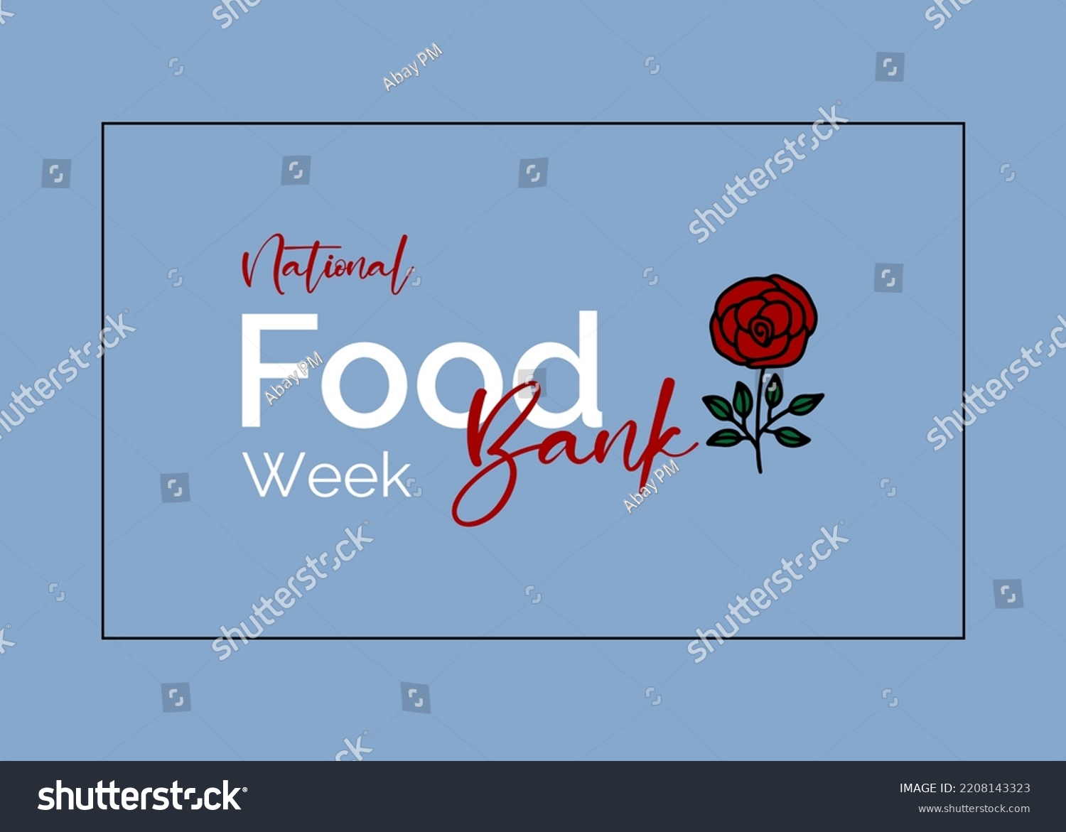 National Food Bank Week Holiday Concept Stock Vector (Royalty Free