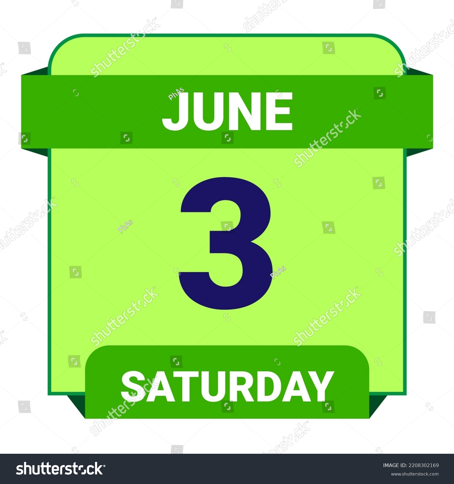 3-june-saturday-date-template-useful-stock-vector-royalty-free