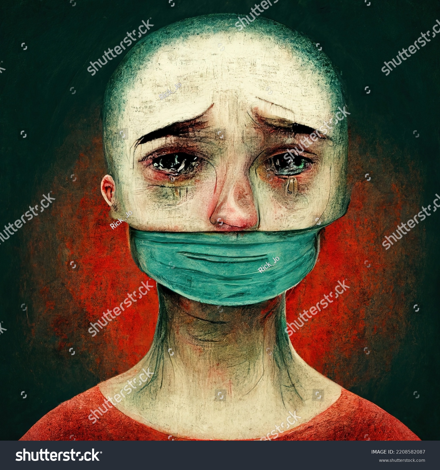 long-term-mental-health-effects-covid19-stock-illustration-2208582087