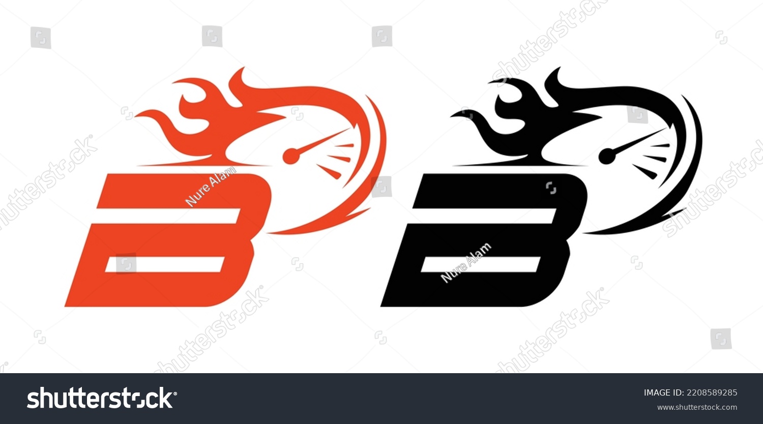 B Car Logo Vector Icon Symbol Stock Vector (Royalty Free) 2208589285 ...