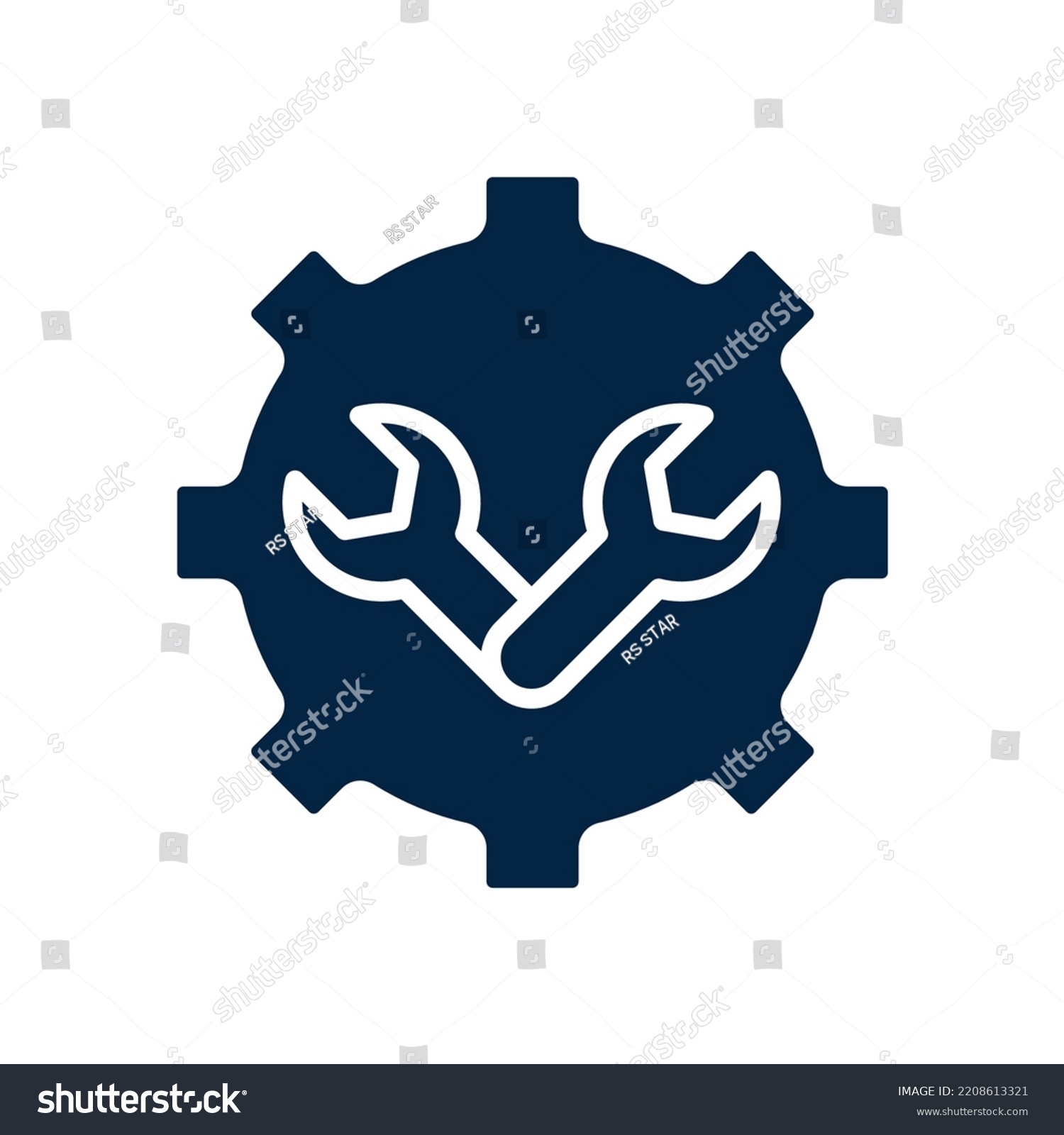 Setting Maintenance Icon Simple Element Illustration Stock Vector ...