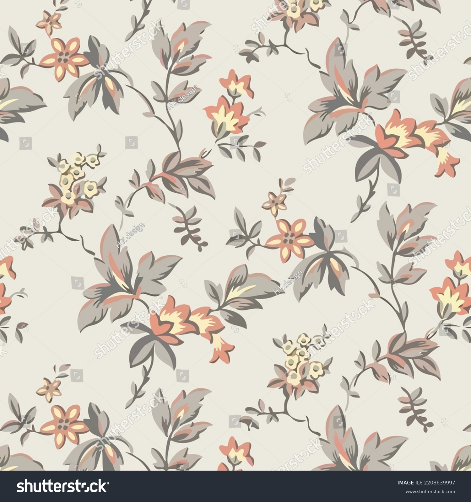 Ajrakh Pattern Ikat Block Print Pattern Stock Illustration 2208639997 ...