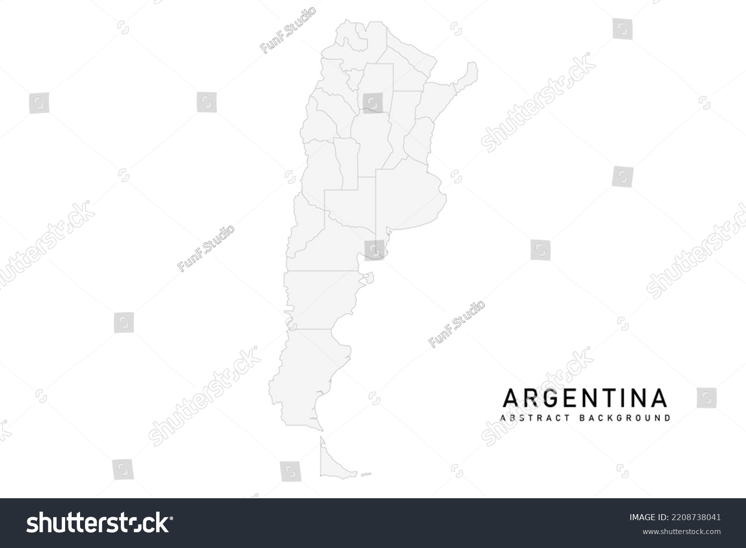 Argentina Map World Map International Vector Stock Vector (Royalty Free ...