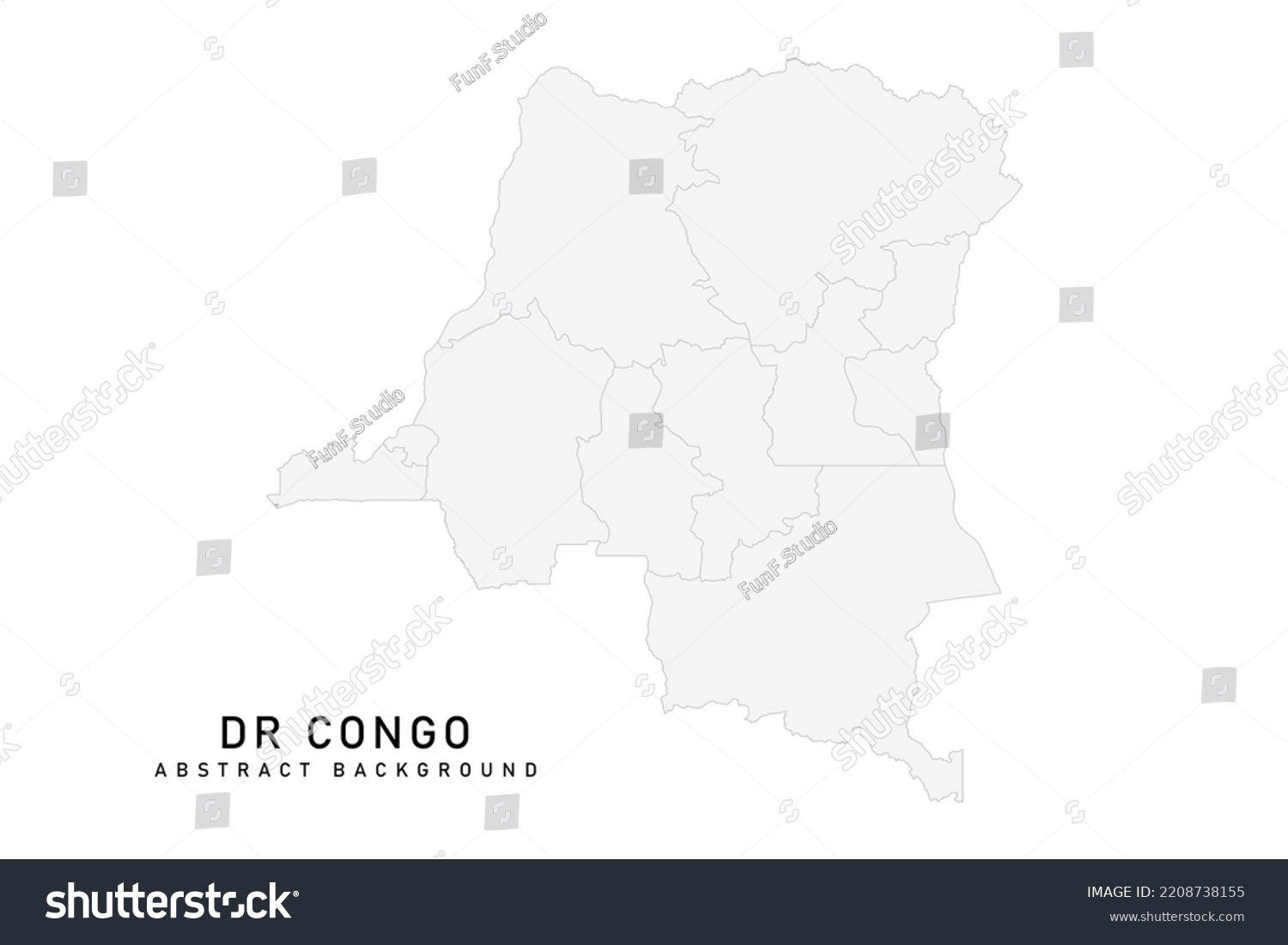 Dr Congo Map World Map International Stock Vector (Royalty Free ...