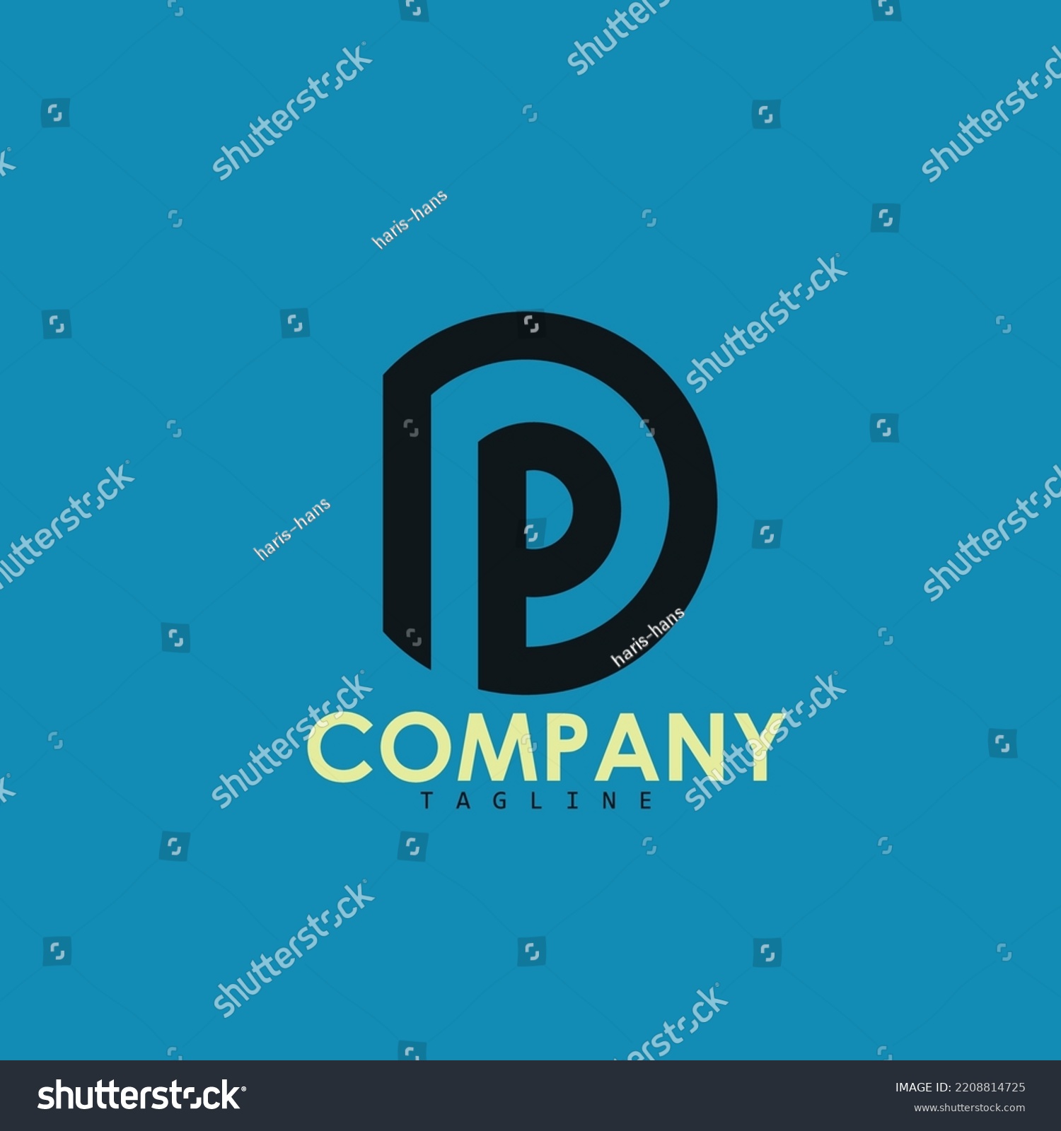 Logo Combination Letters P D Stock Vector (Royalty Free) 2208814725 ...