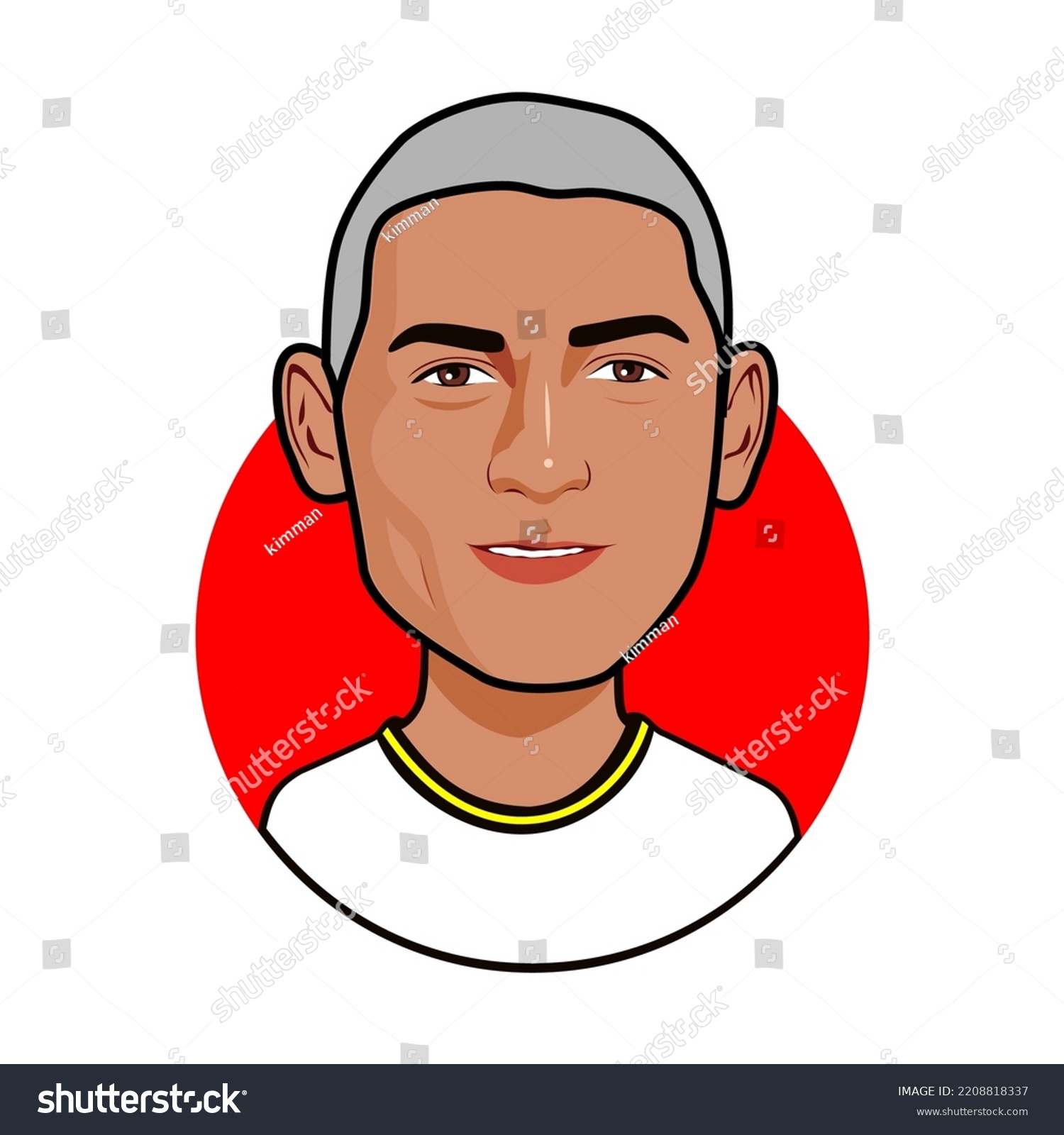 Bandung Indonesia 1 Oktober 2022 Richarlison Stock Vector (Royalty Free ...