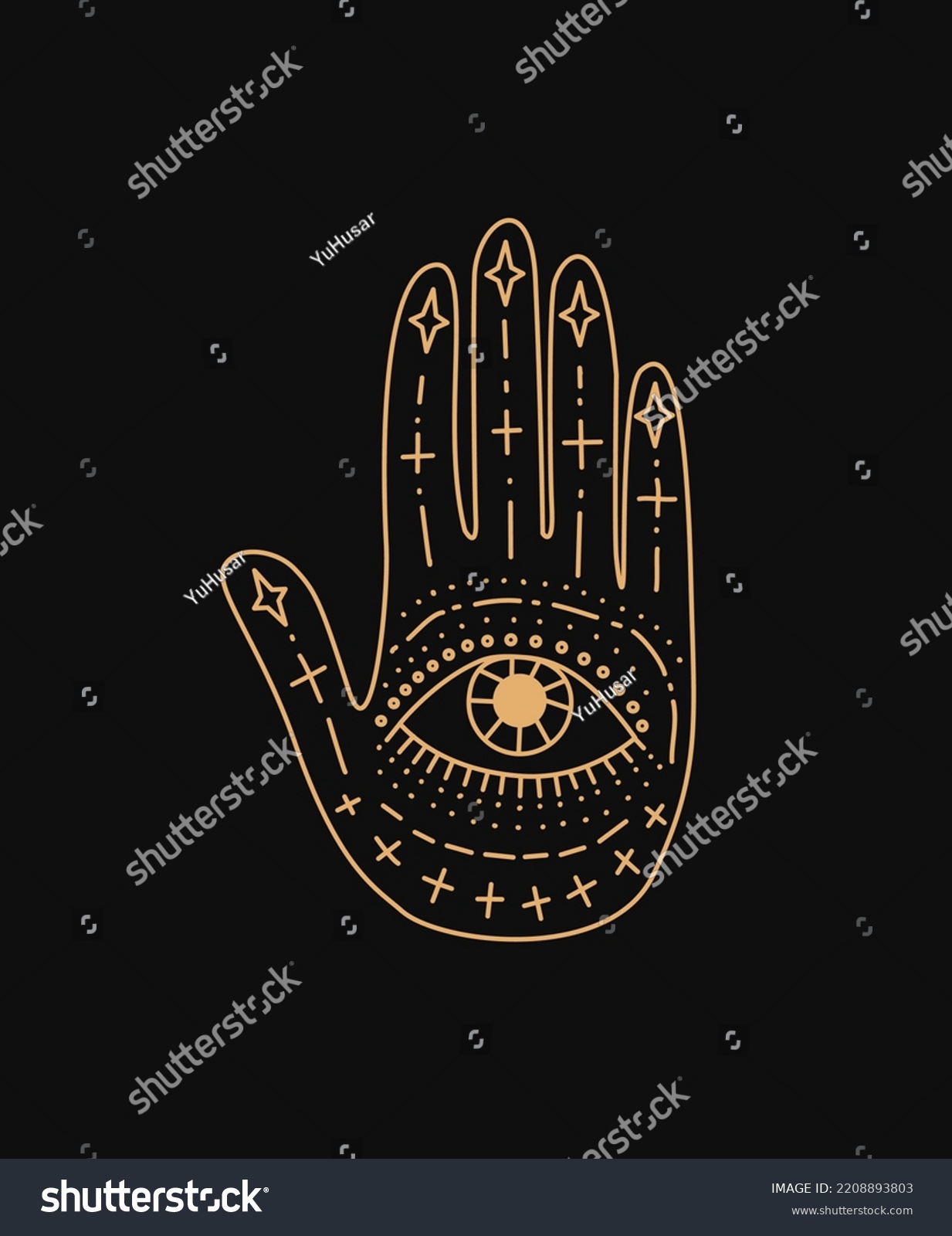 Magic Hand Logo Modern Style Hand Stock Vector (Royalty Free ...