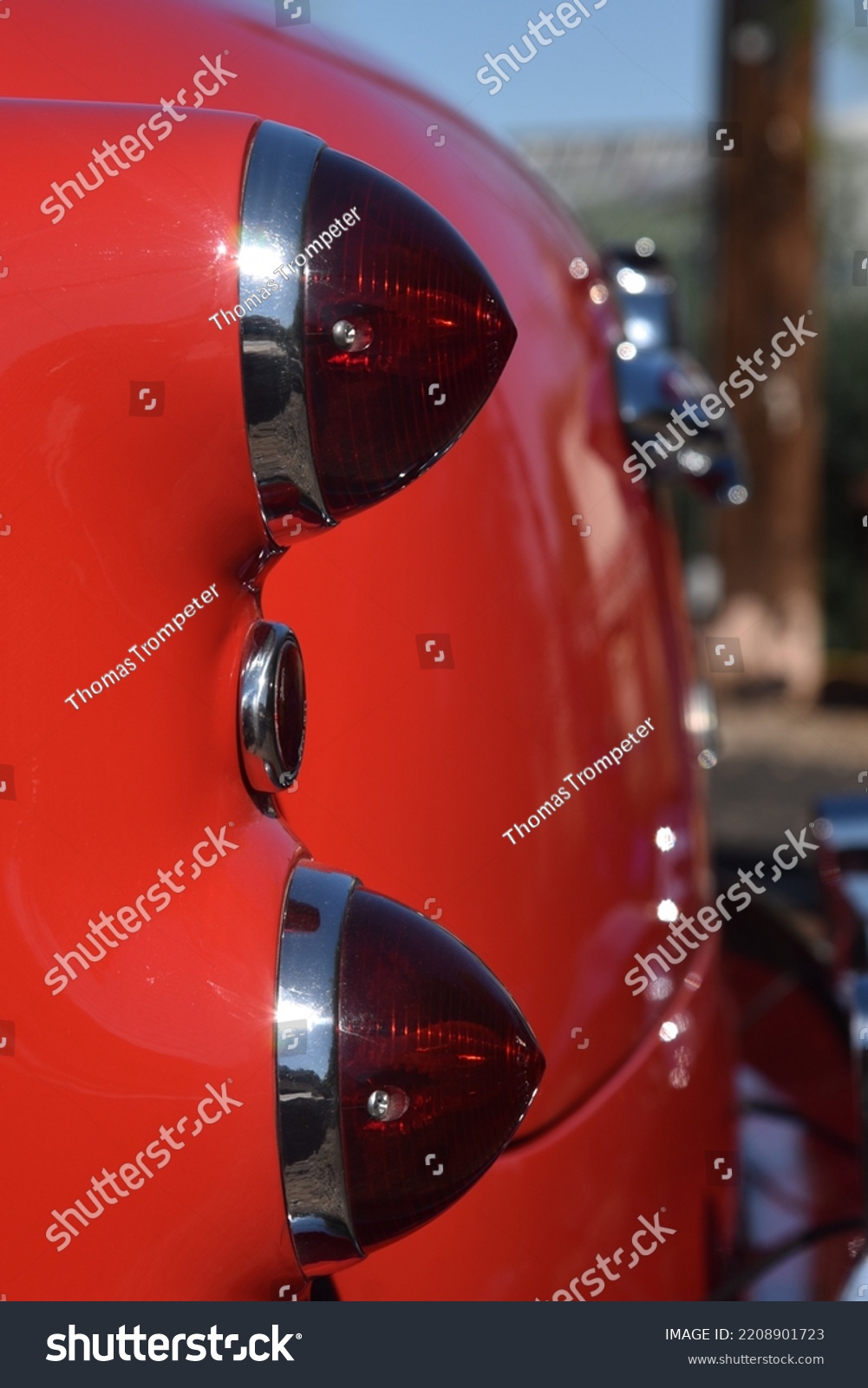 1950s Tail Lights On Vintage Car Stock Photo 2208901723 | Shutterstock