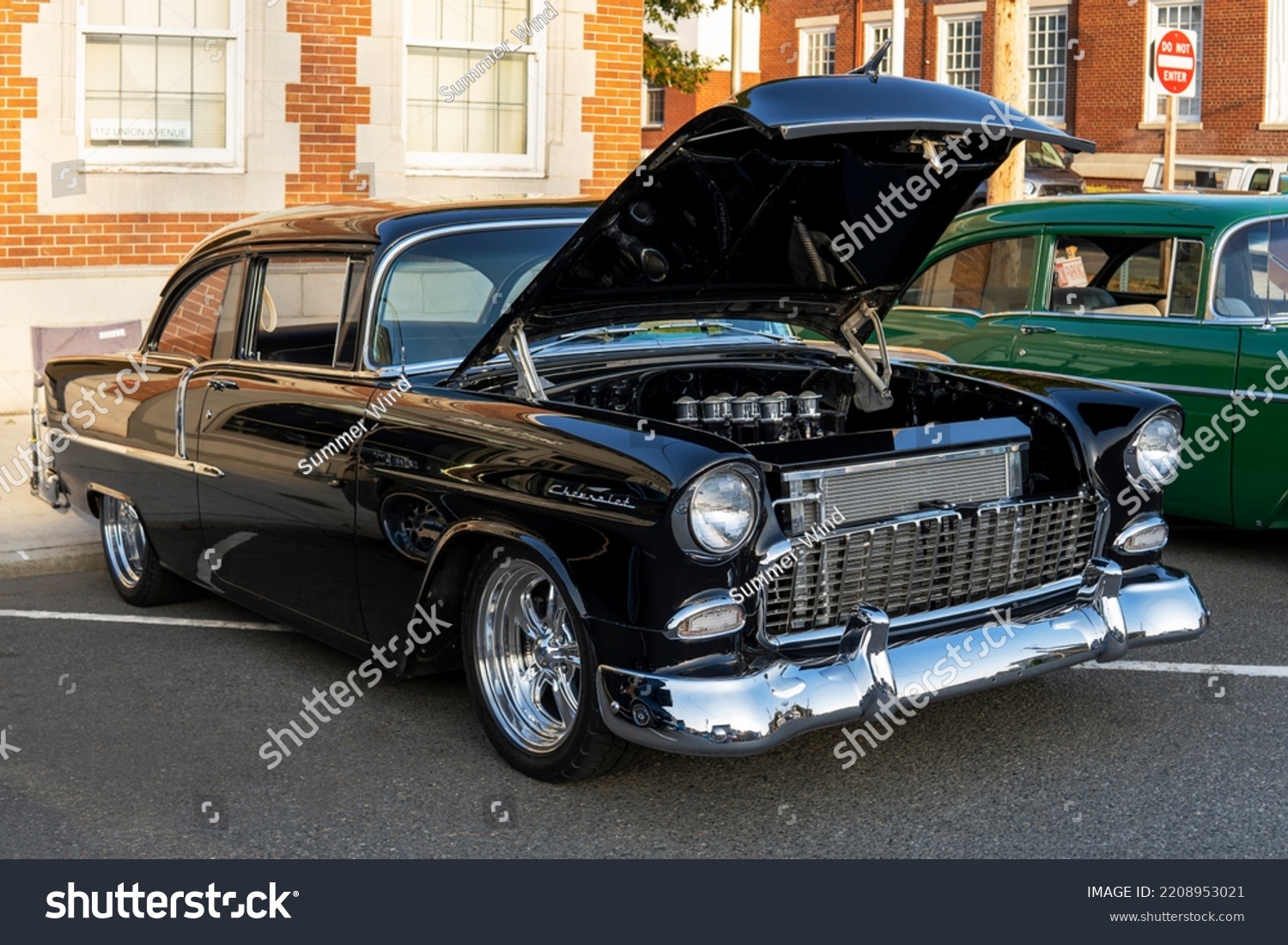 Black Retro Chevrolet Bel Air Open Stock Photo 2208953021 | Shutterstock