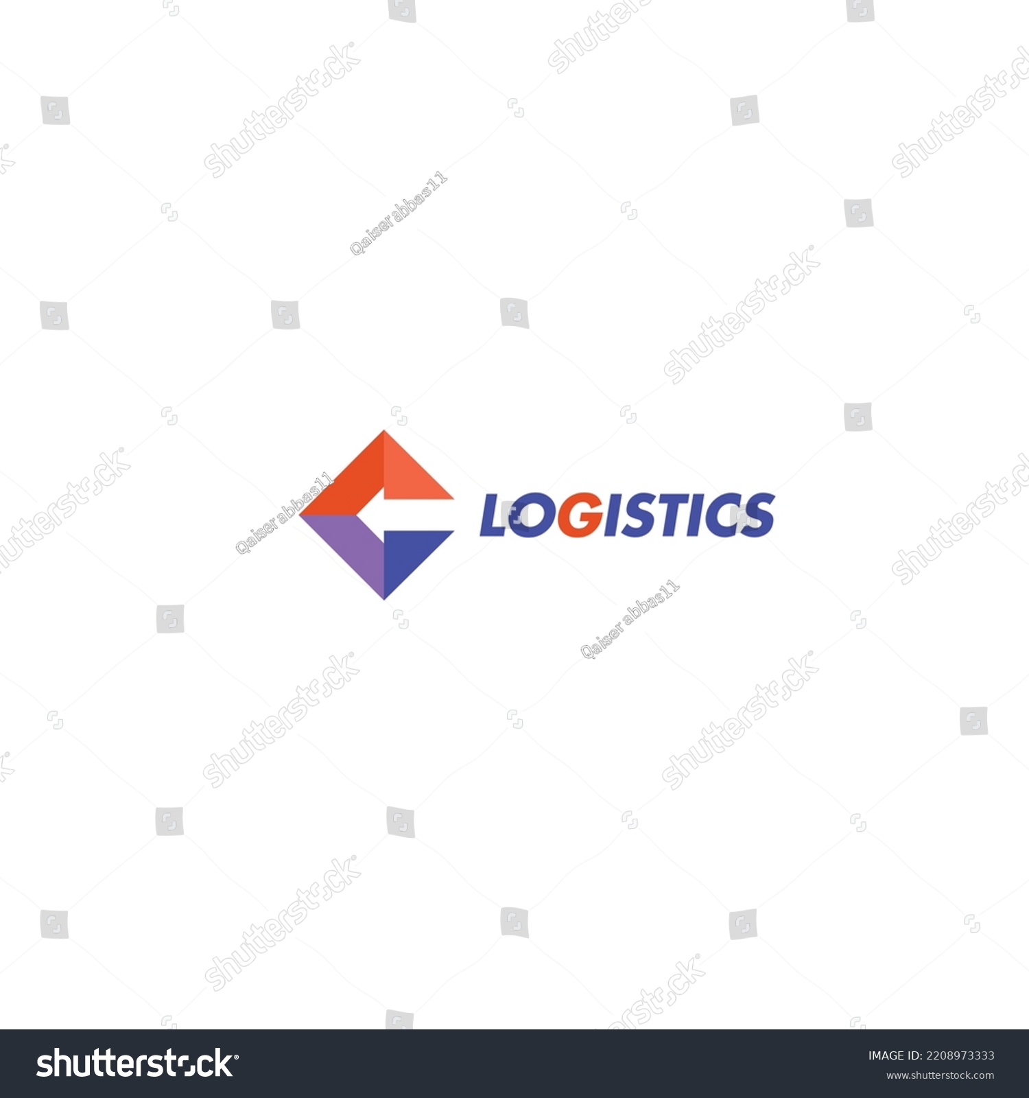 Logistics Logo Elegant Modern Geometry Logo Stock Vector (Royalty Free ...