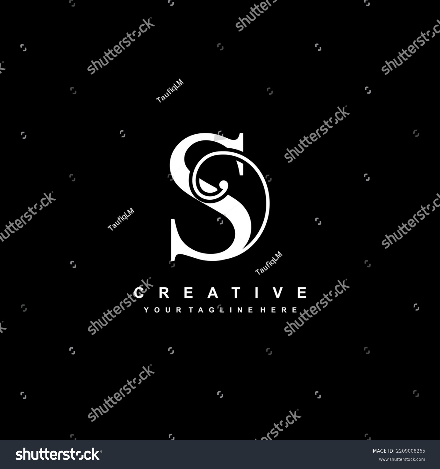 Luxury White Letter S Logo Design Stock Vector (Royalty Free ...