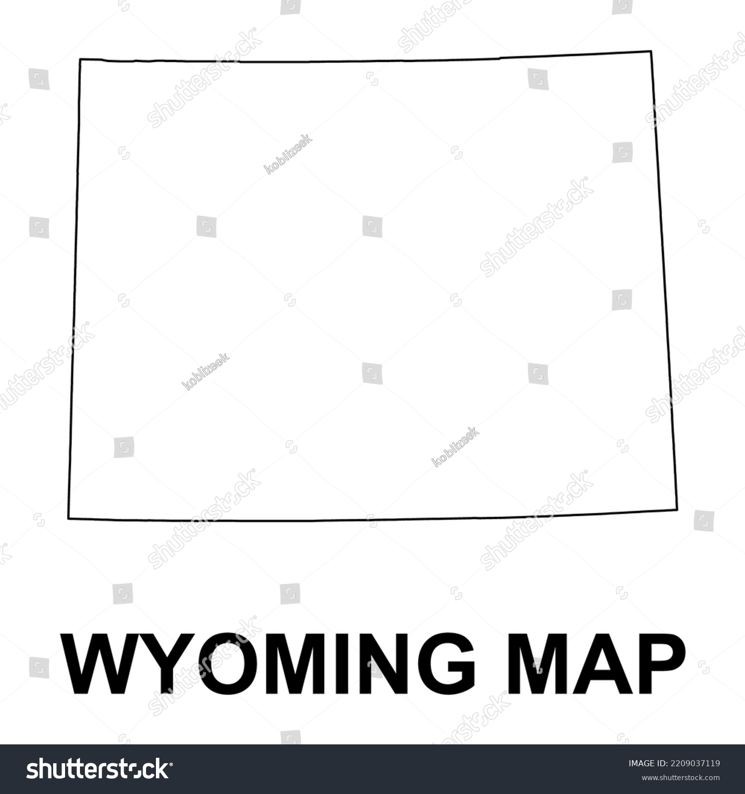 Wyoming Map Shape United States America Stock Vector Royalty Free Stock Vector Wyoming Map Shape United States Of America Flat Concept Icon Symbol Vector Illustration 2209037119