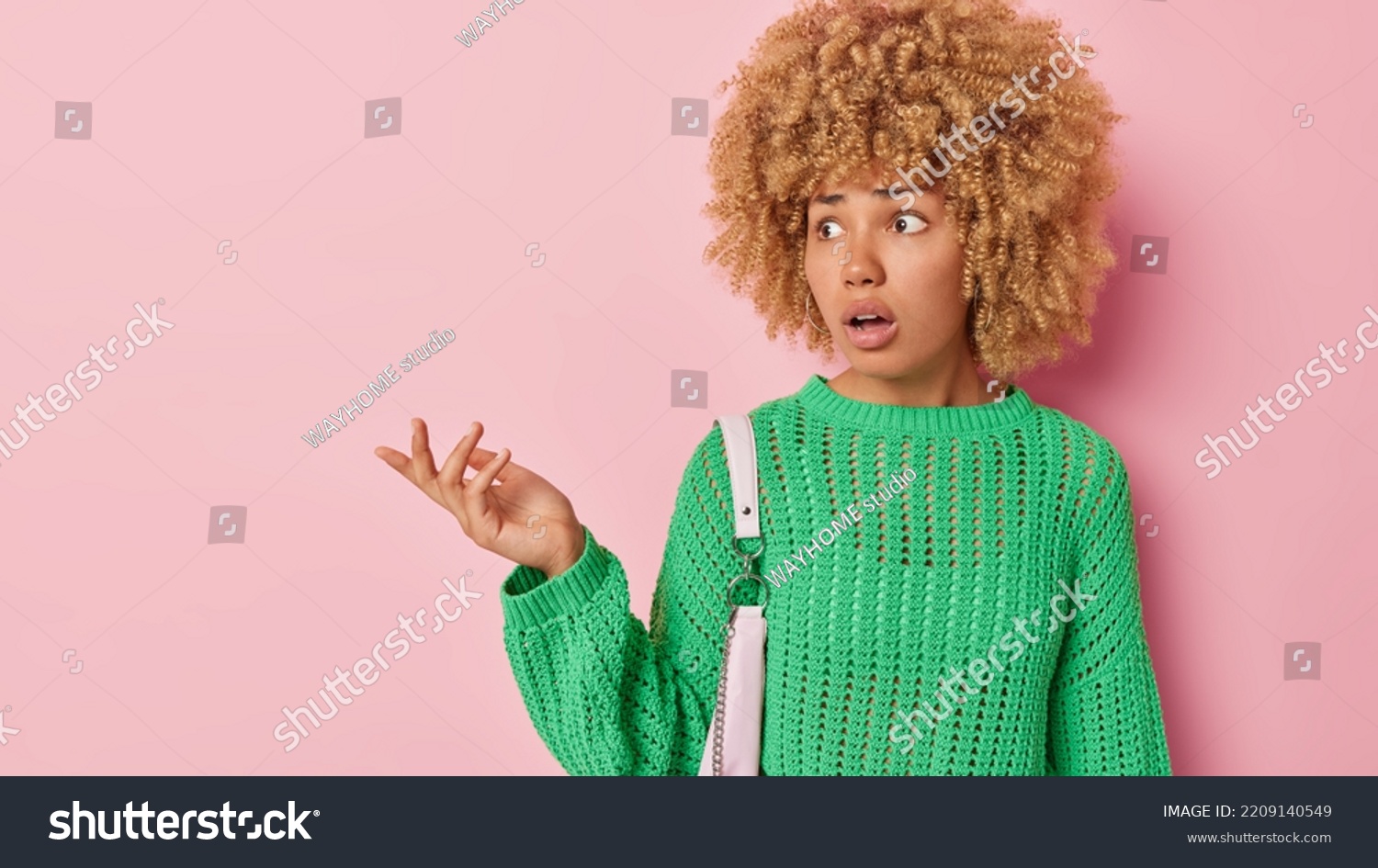 Confused Clueless Woman Shrugs Shoulders Feels Stock Photo Shutterstock