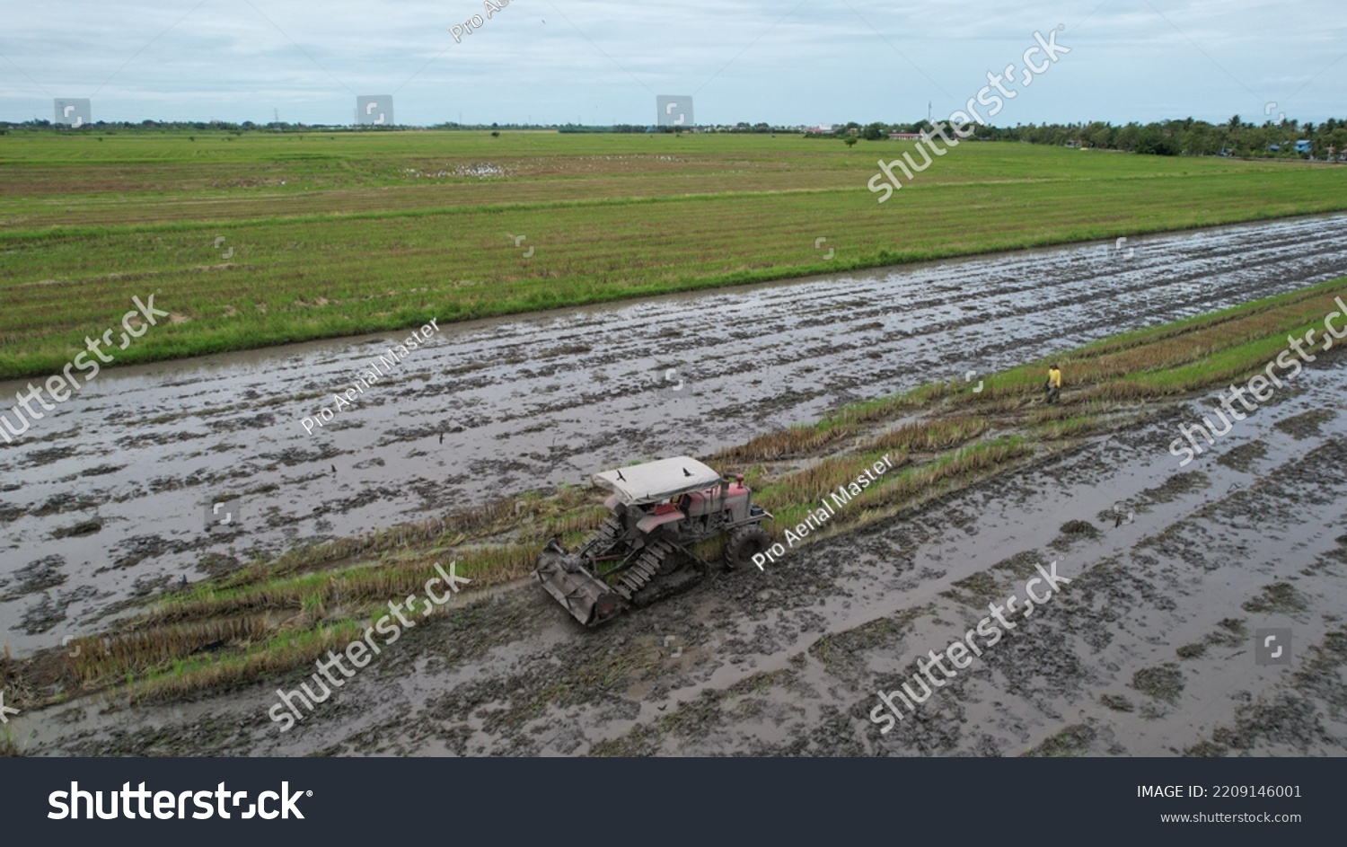 Alor Setar Malaysia September 24 2022 Stock Photo 2209146001 Shutterstock   Stock Photo Alor Setar Malaysia September Tractors Ploughing The Paddy Rice Fields In Kedah 2209146001 