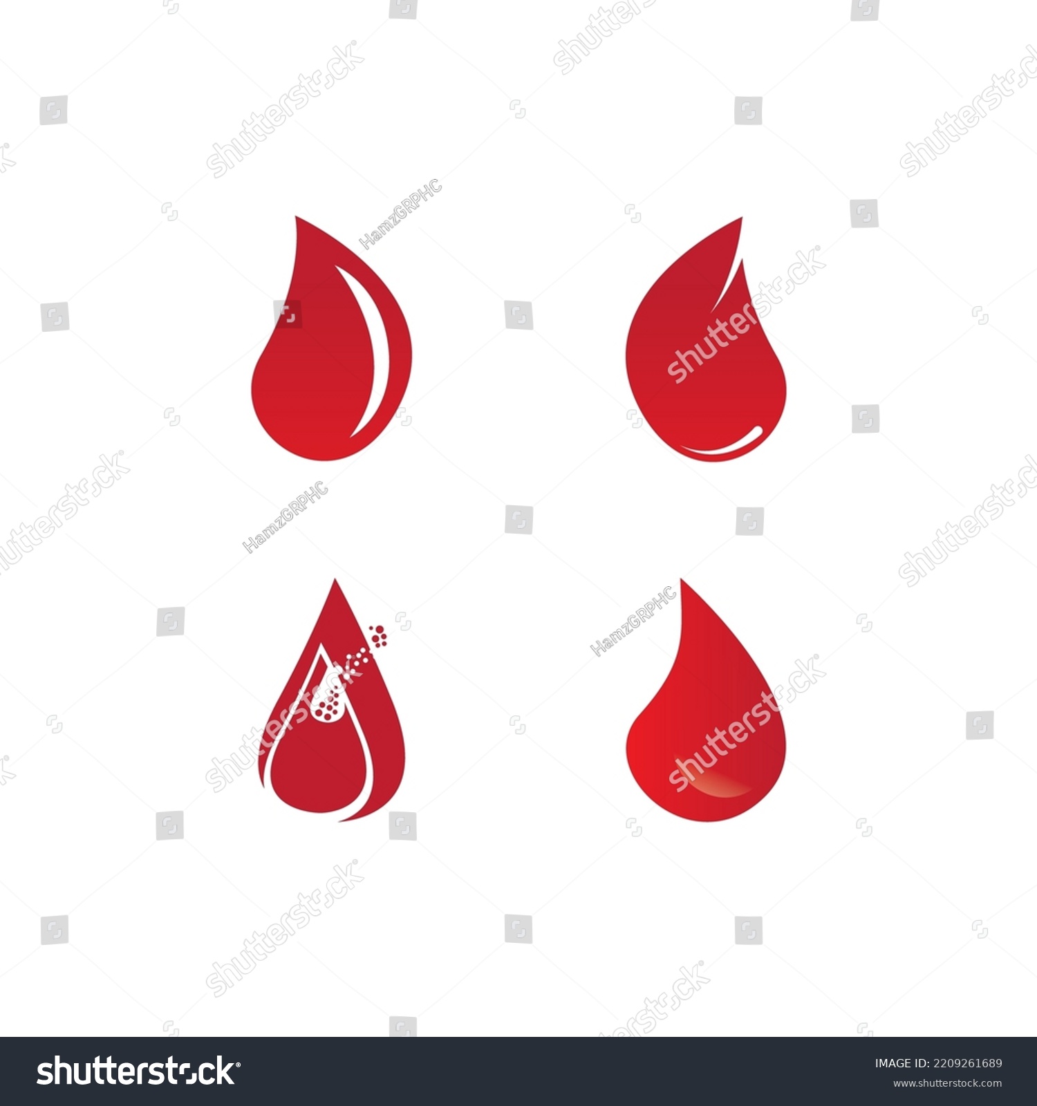 Blood Drop Donor Vector Illustration Stock Vector (Royalty Free ...