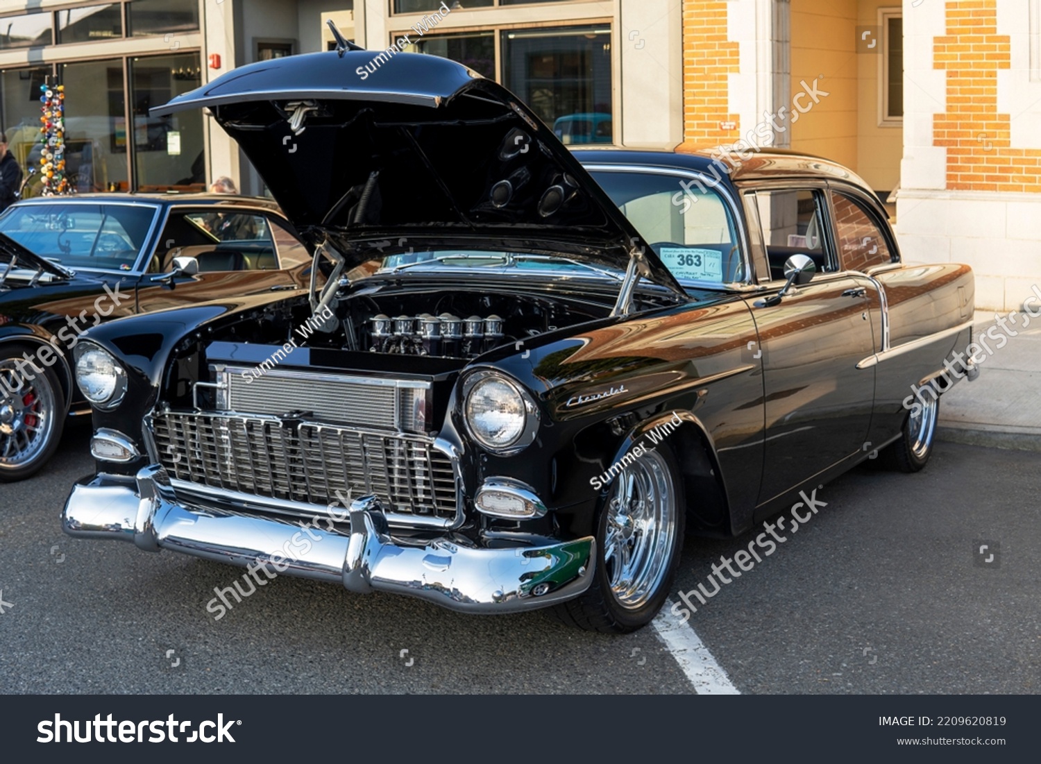 Black Retro Chevrolet Bel Air Open Stock Photo 2209620819 | Shutterstock