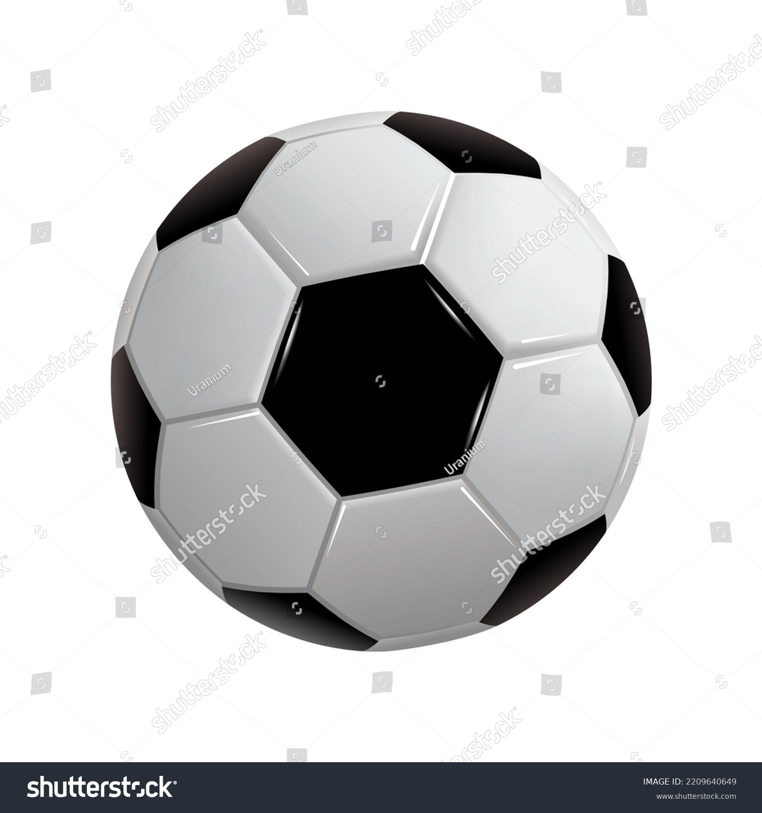 Realistic Soccer Ball Football Ball On Stock Vector Royalty Free