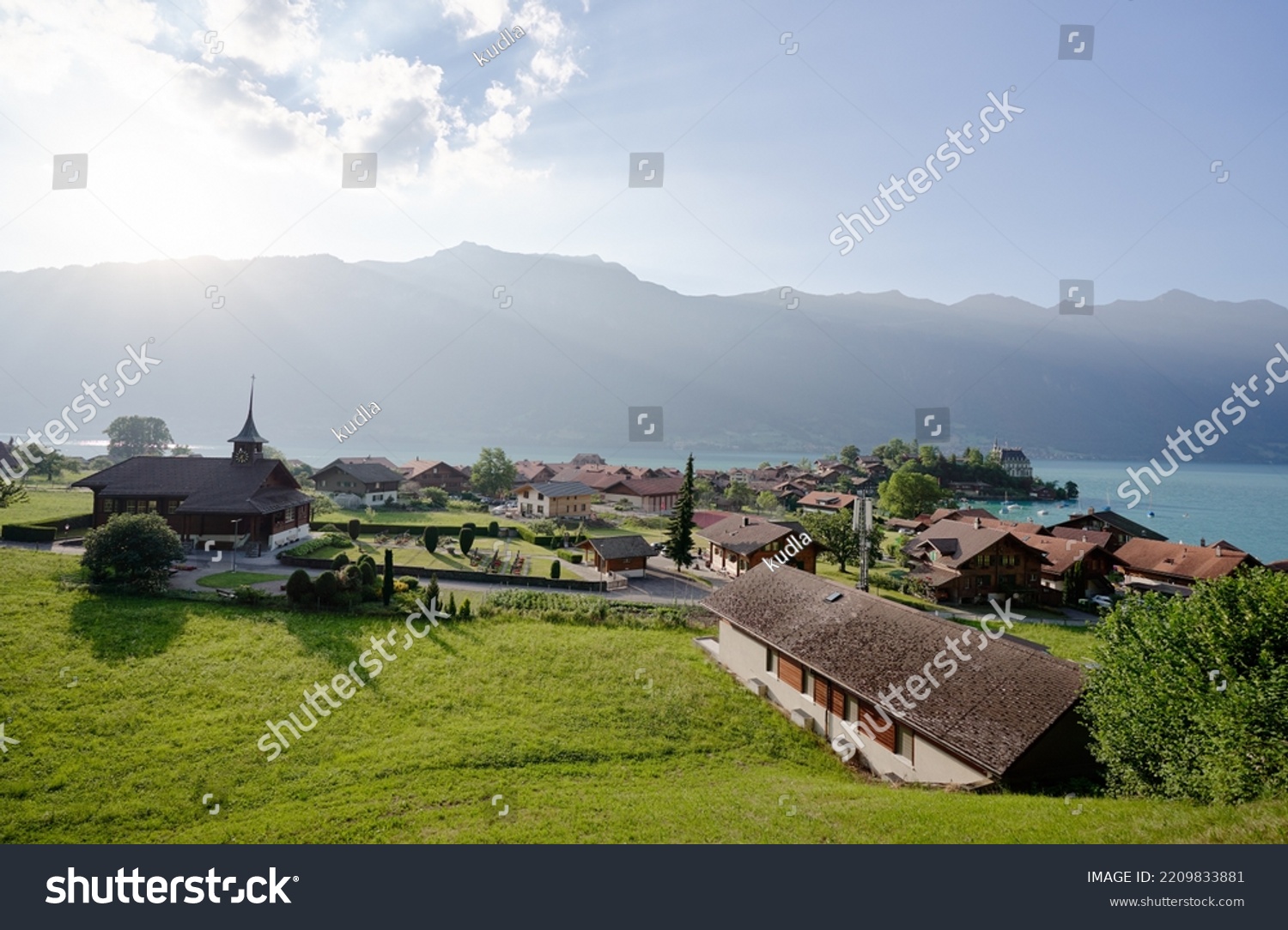Beautiful Swiss Landscape Cathedral Iseltwald Village Stock Photo 2209833881 Shutterstock Beautiful Swiss Landscape Cathedral Iseltwald Village Stock Photo 2209833881 Shutterstock
