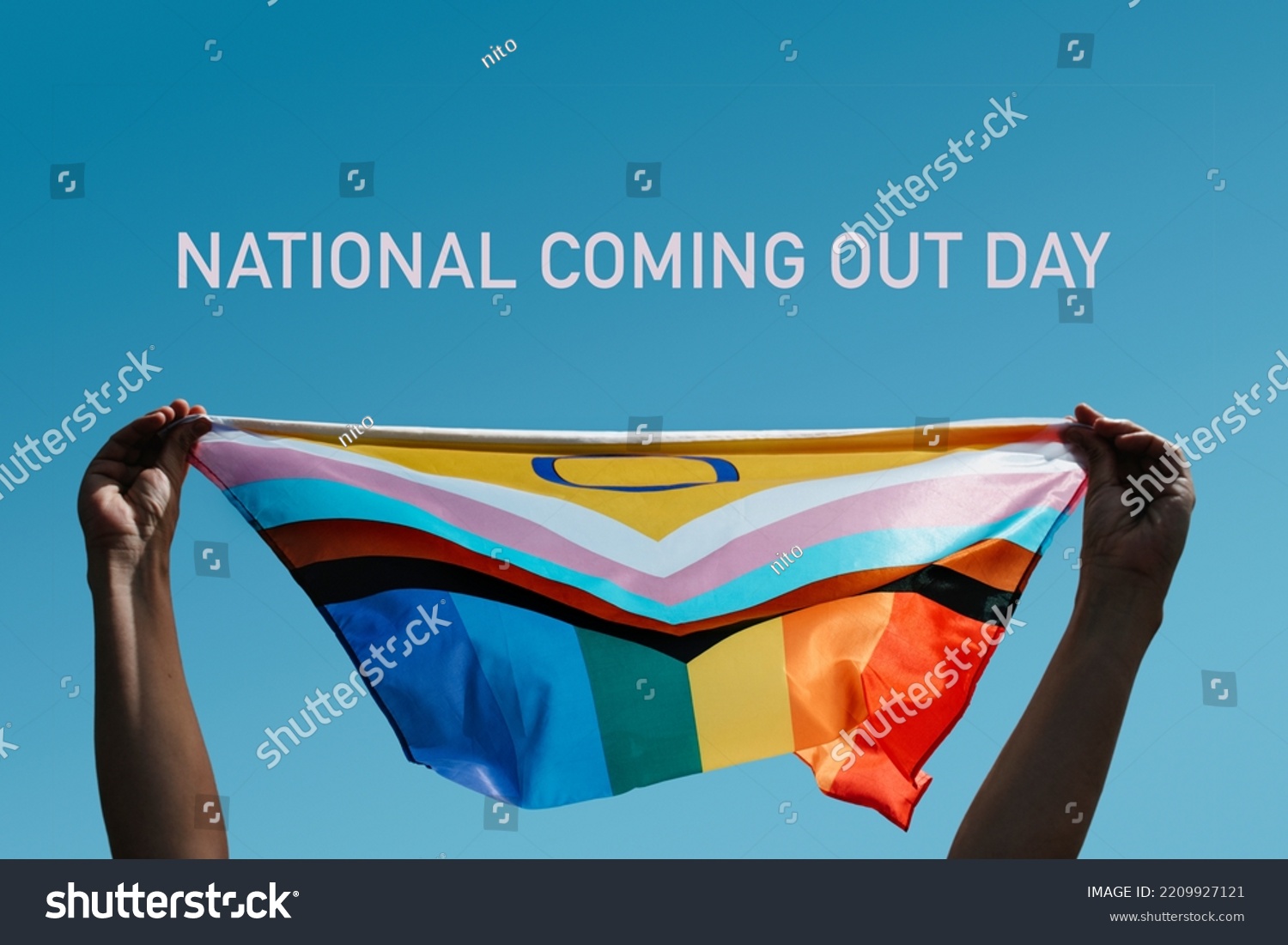 Text National Coming Out Day Young Stock Photo 2209927121 Shutterstock