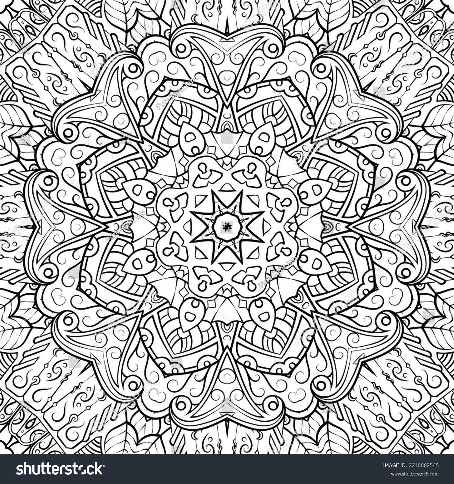 Seamless Tile Texture Tracery Mehndi Design Stock Vector (Royalty Free ...