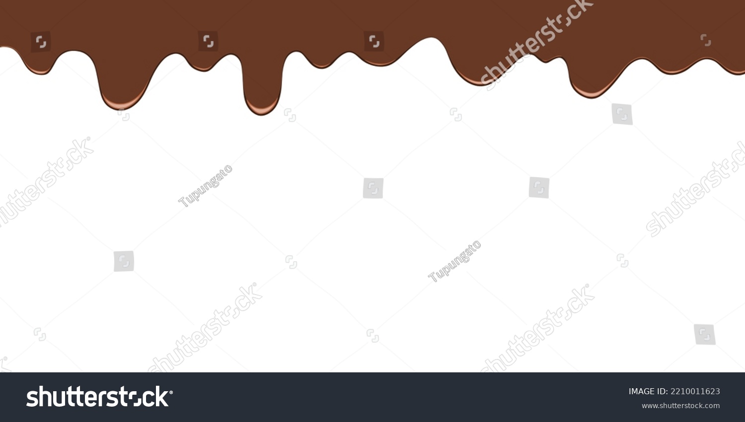 Chocolate Drip Border Melted Chocolate Glaze Stock Vector (Royalty Free ...