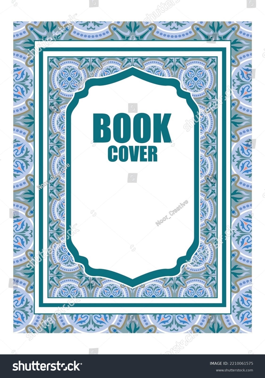 Arabic Book Cover Design Vector Eps Stock Vector (Royalty Free ...