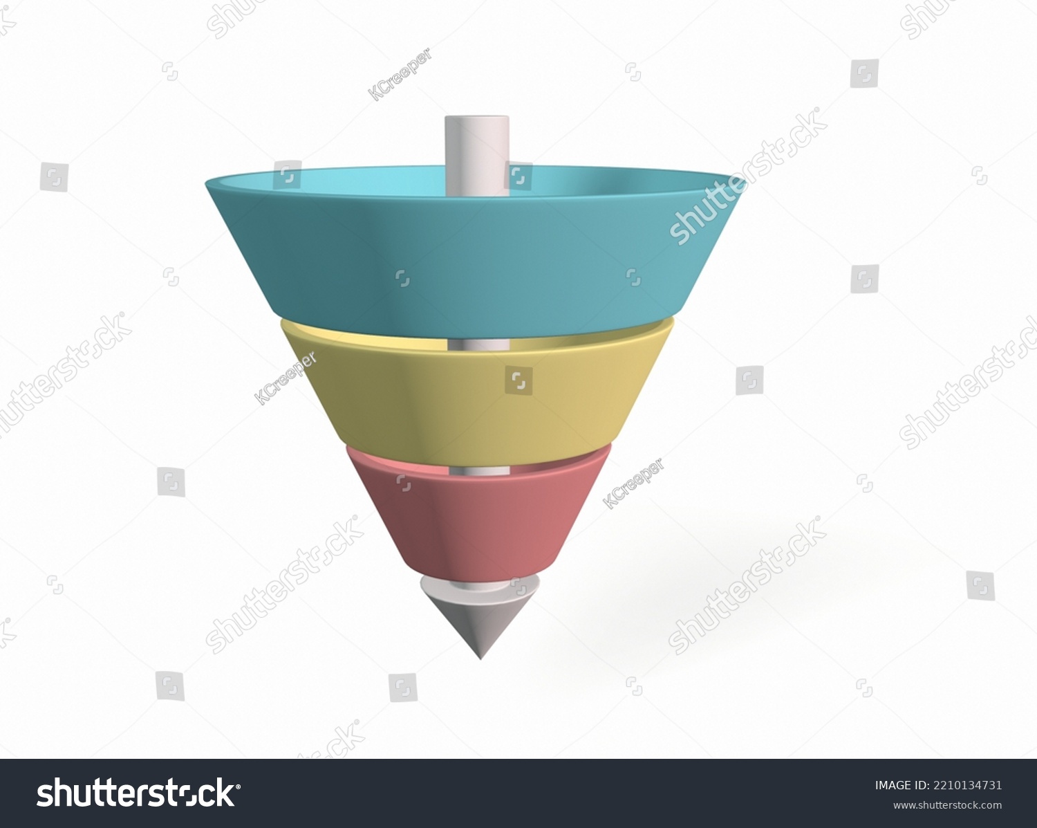 Funnel Diagram Three Steps Template Clipart Stock Illustration ...