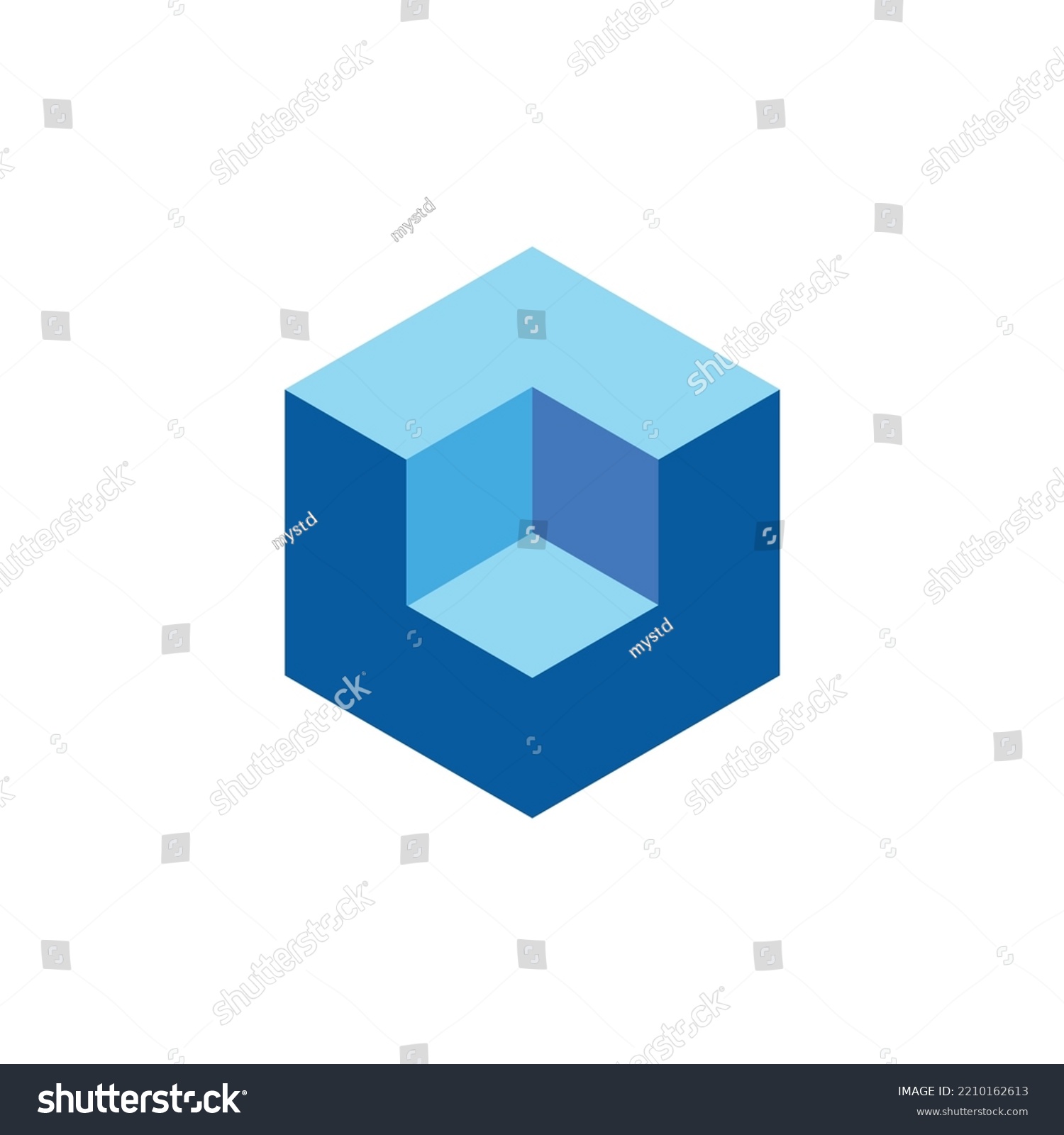 Cube Logo Design Abstract Cube Logo Stock Vector Royalty Free 2210162613 Shutterstock