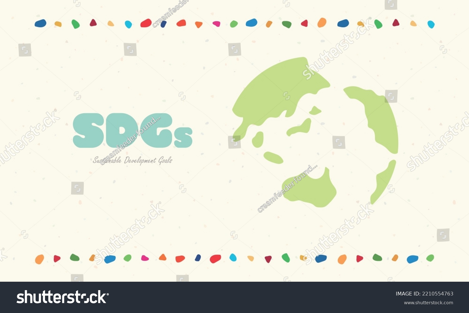 Sdgs Image Material Template Illustration Stock Vector (Royalty Free ...