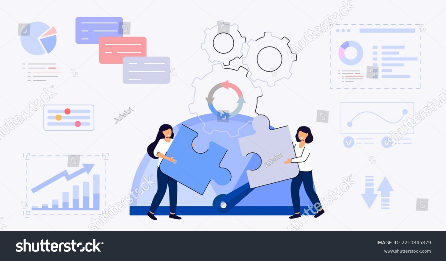 Benchmarking Concept Business Compare Tool Improvement Stock Vector Royalty Free 2210845879