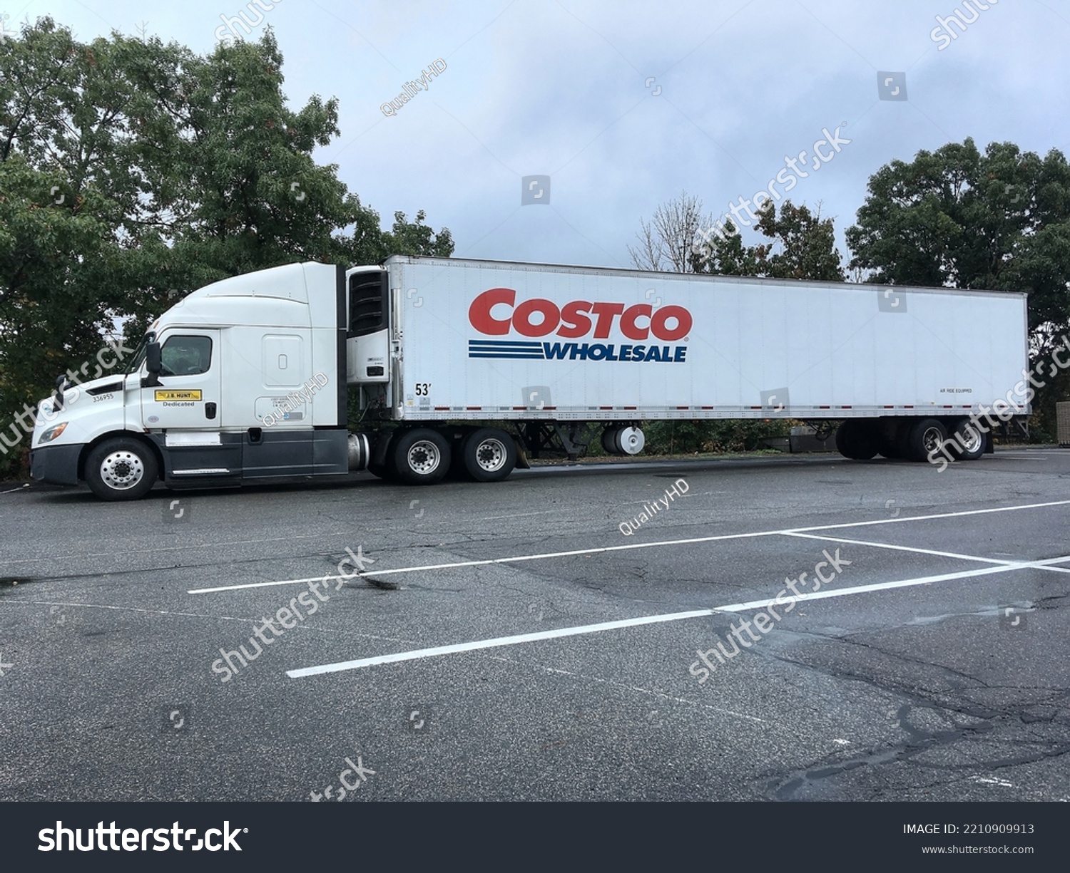 Costco Wholesale Delivery Truck Danvers Massachusetts Stock Photo ...