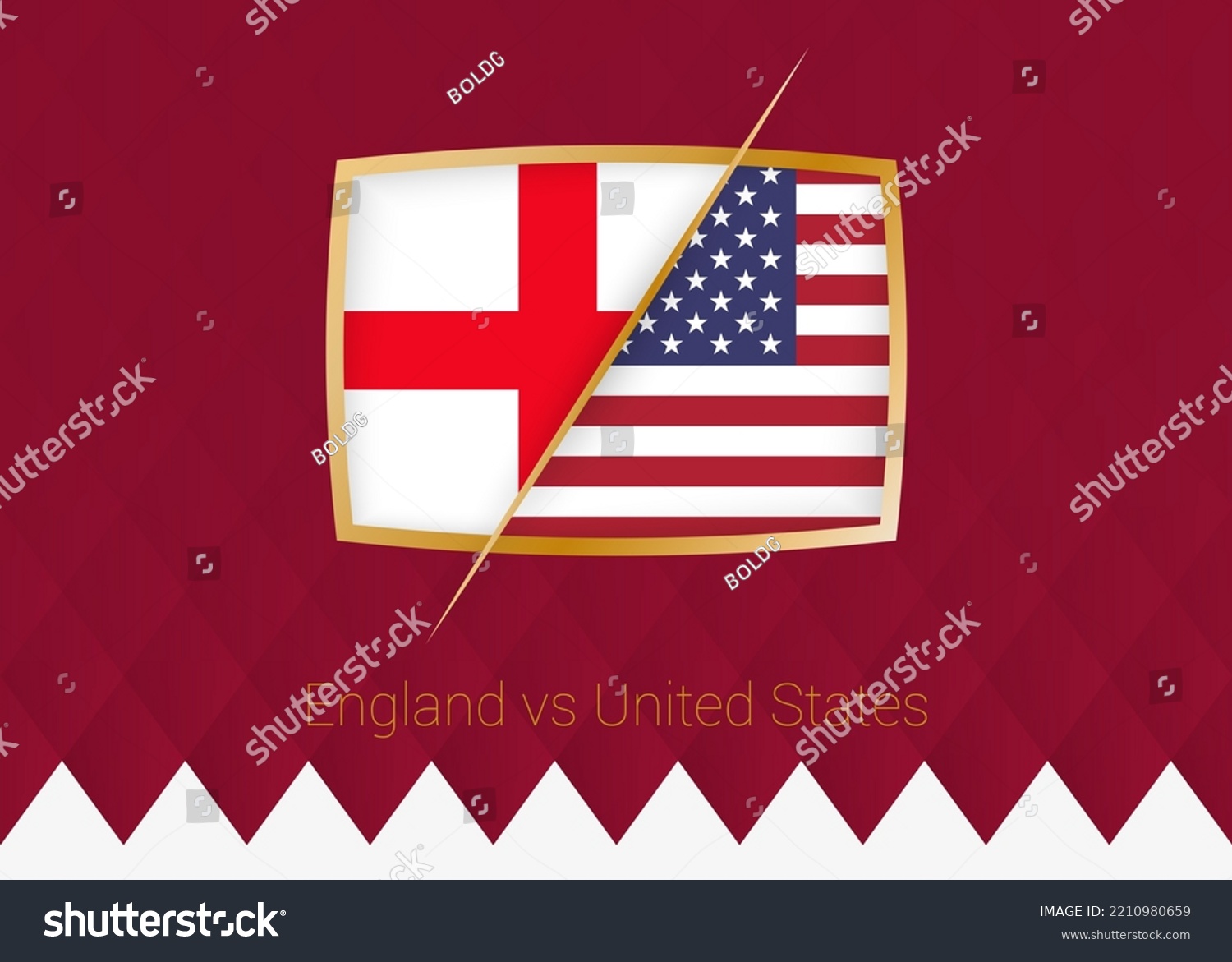 England Vs United States Group Stage Stock Vector Royalty Free Shutterstock