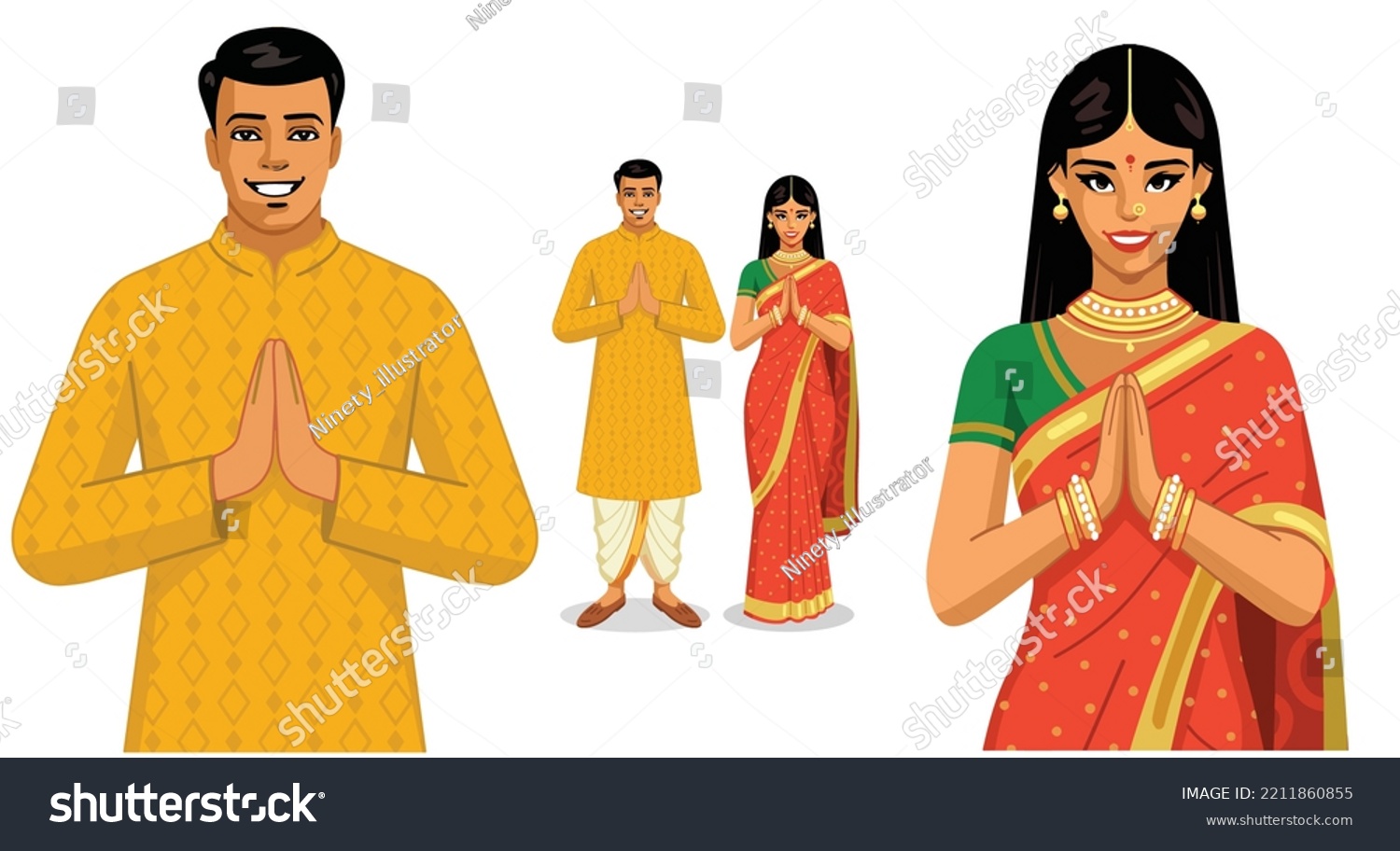 indian national dress men and women