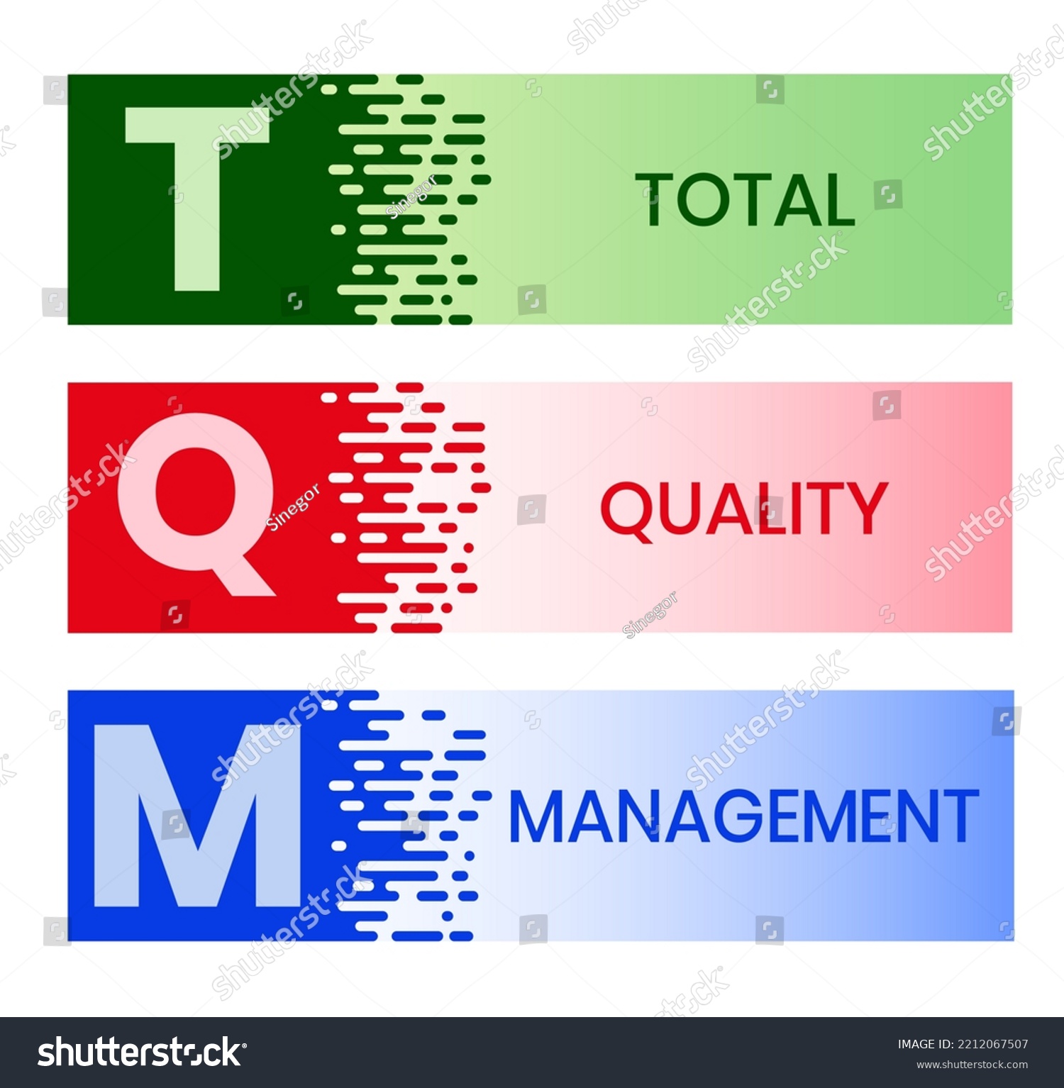 Tqm Total Quality Management Platform Business Stock Vector (Royalty ...