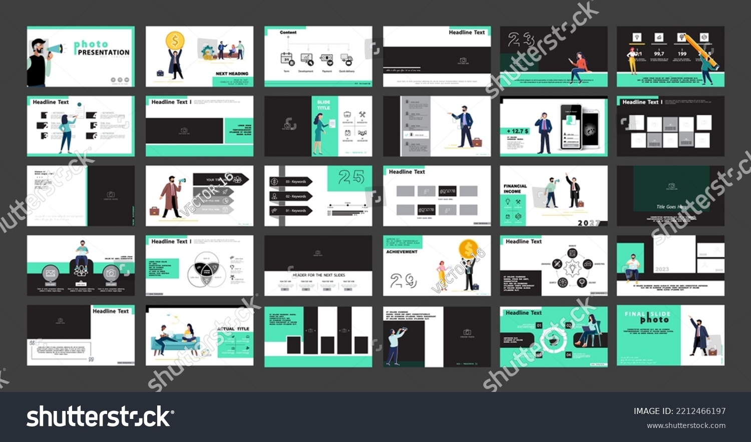 Business Presentation Powerpoint Infographic Design Template Stock ...