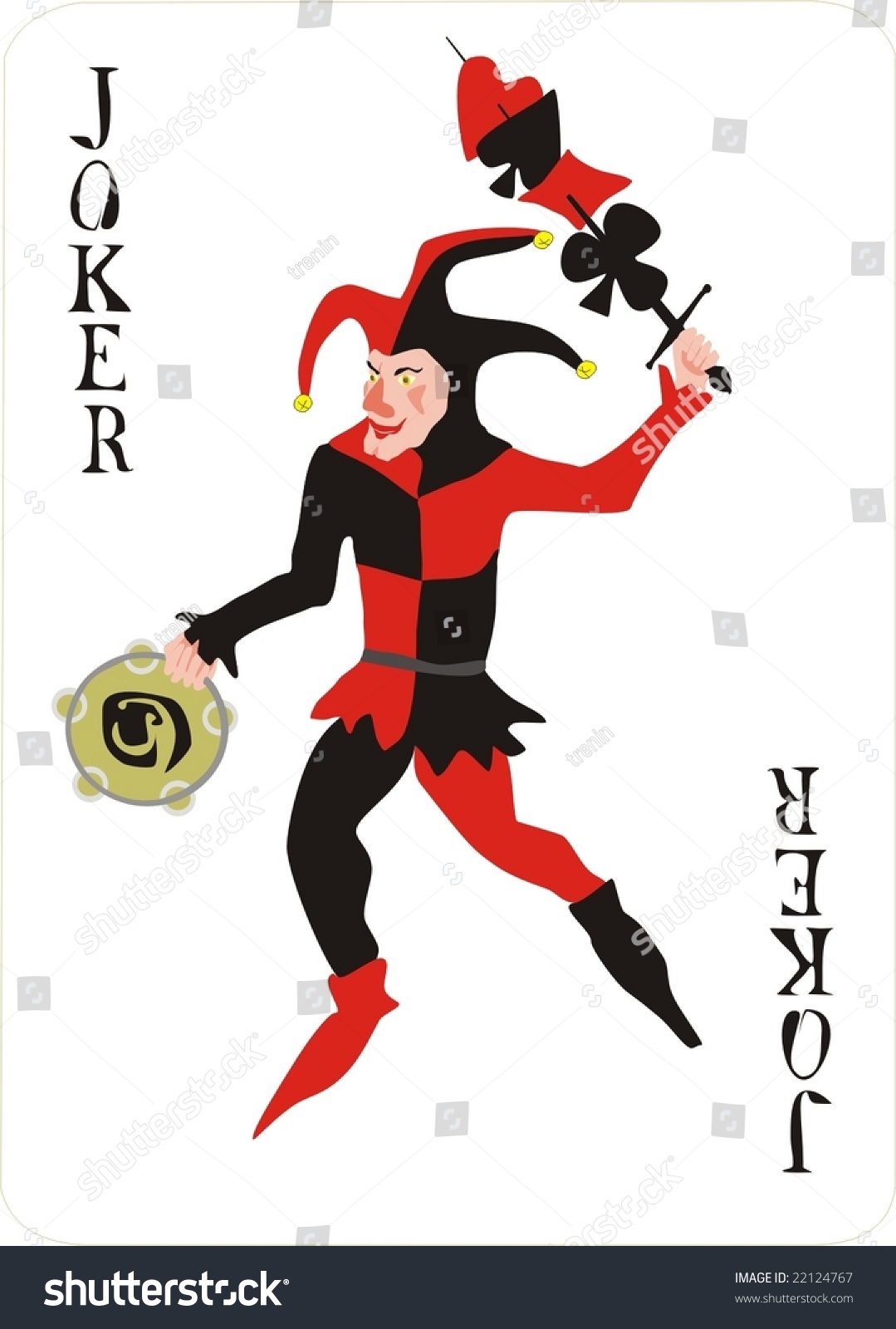 Joker Stock Vector (Royalty Free) 22124767 | Shutterstock