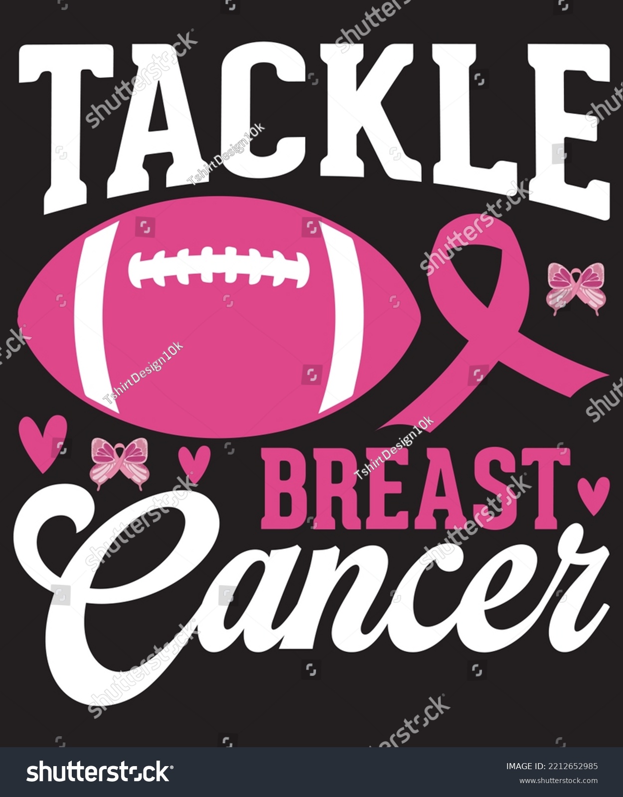 Tackle Breast Cancer Awareness Design Stock Vector (Royalty Free ...