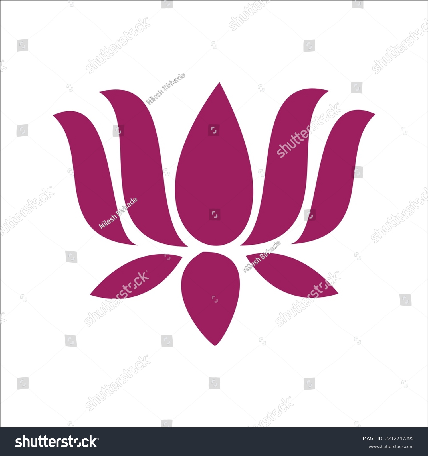 Lotus Flowers Silhouettes Set Three Vector Stock Vector Royalty Free 2212747395 Shutterstock 0597